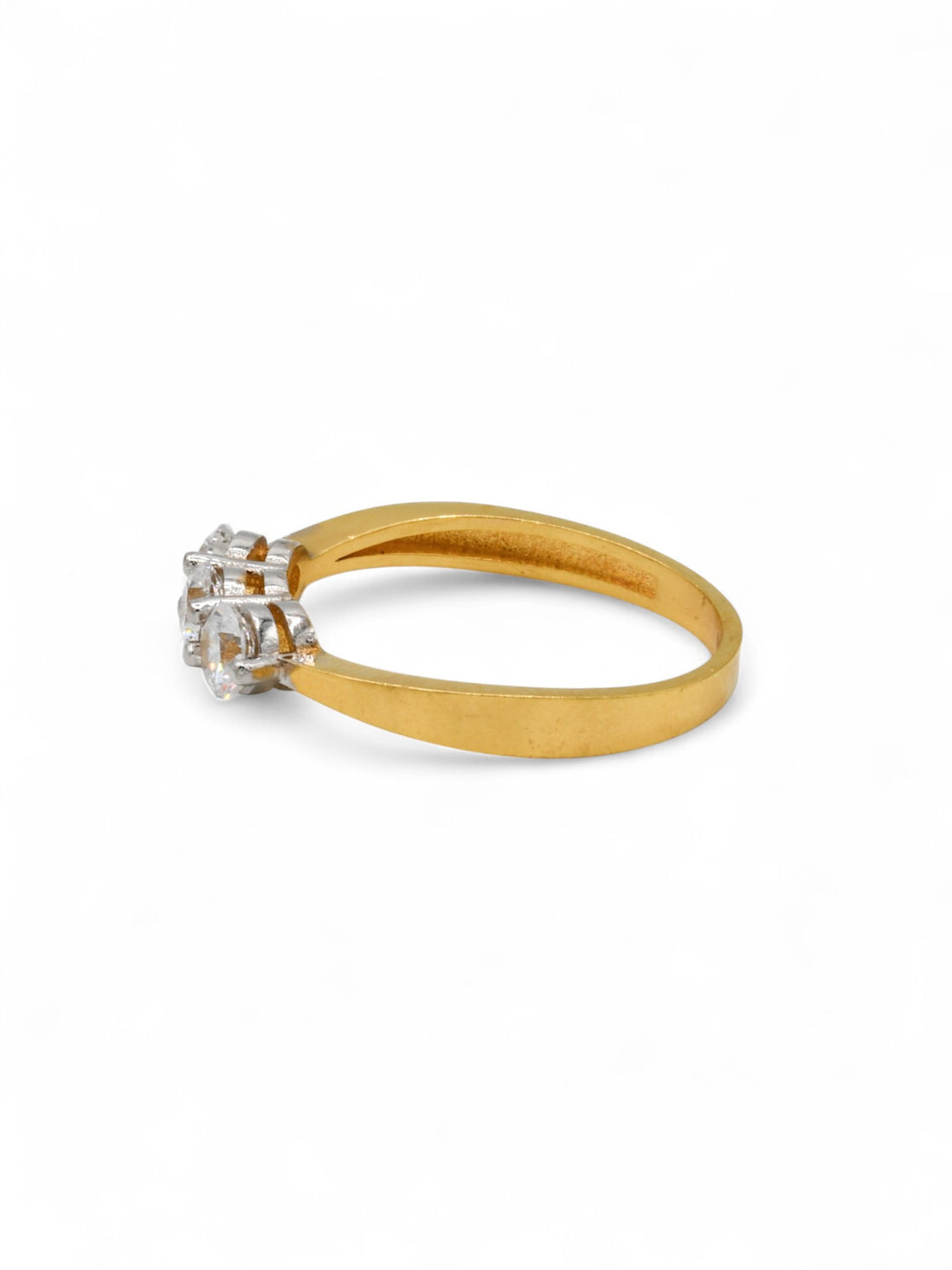 22ct Gold CZ Ladies Ring