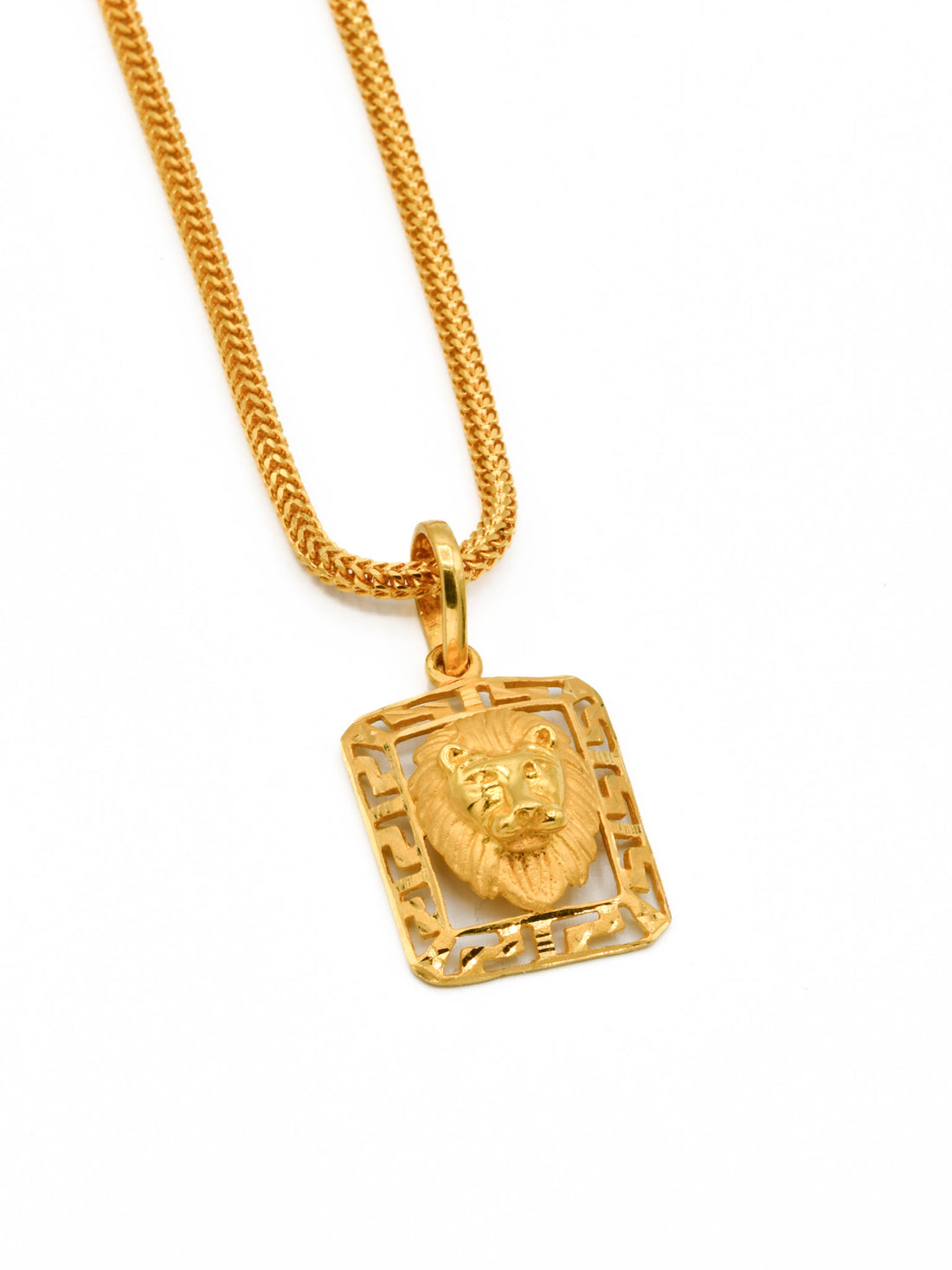 22ct Gold Lion Pendant - Roop Darshan