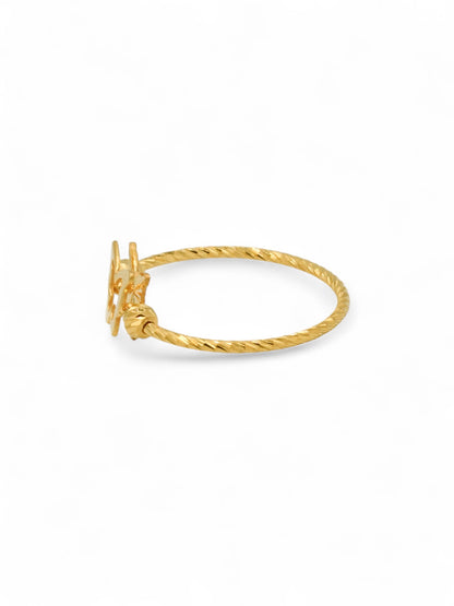 22ct Gold Butterfly Ladies Ring