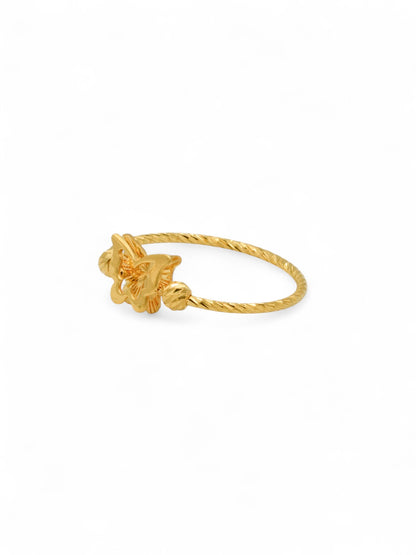 22ct Gold Butterfly Ladies Ring