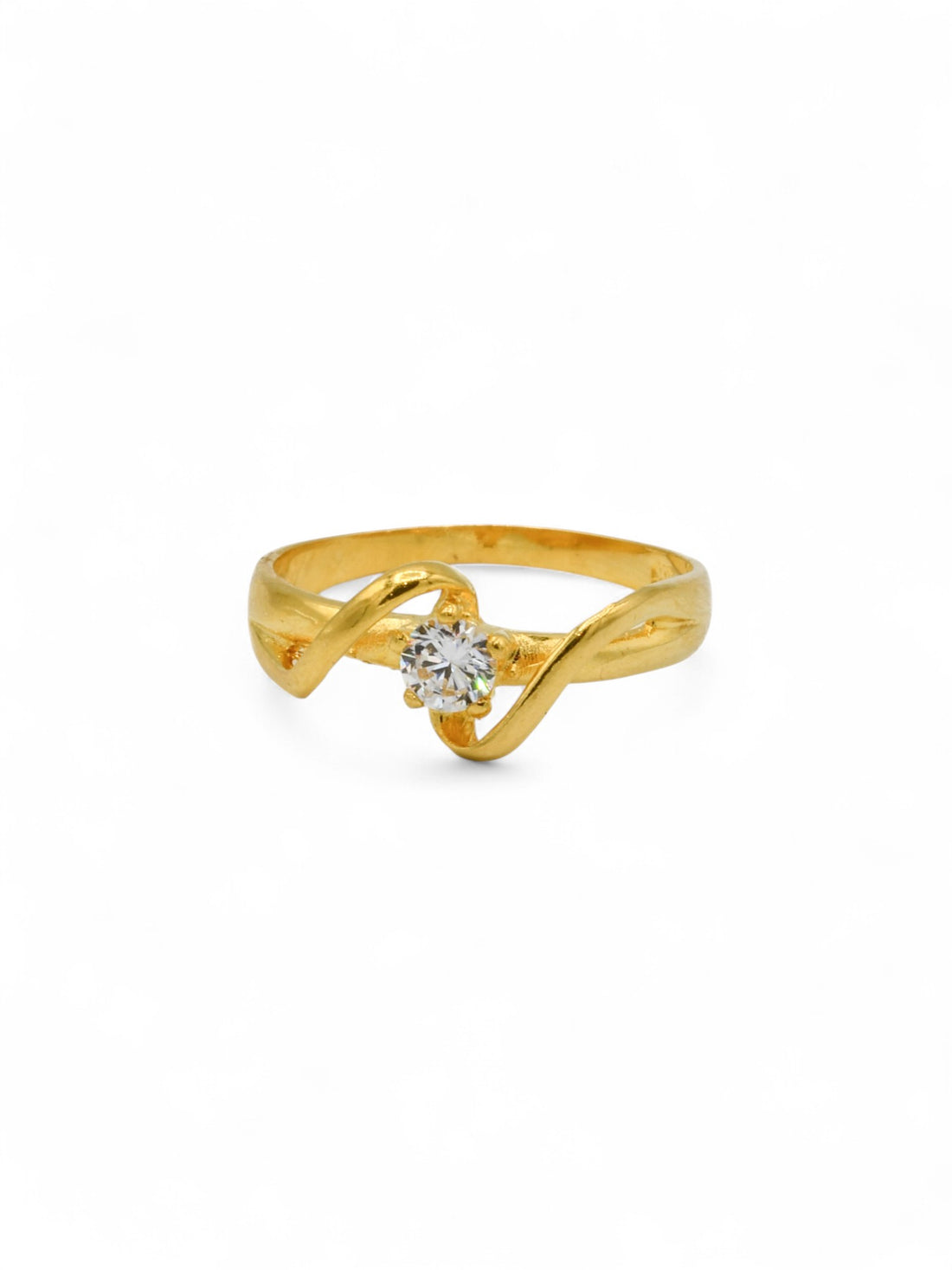 22ct Gold CZ Ladies Ring