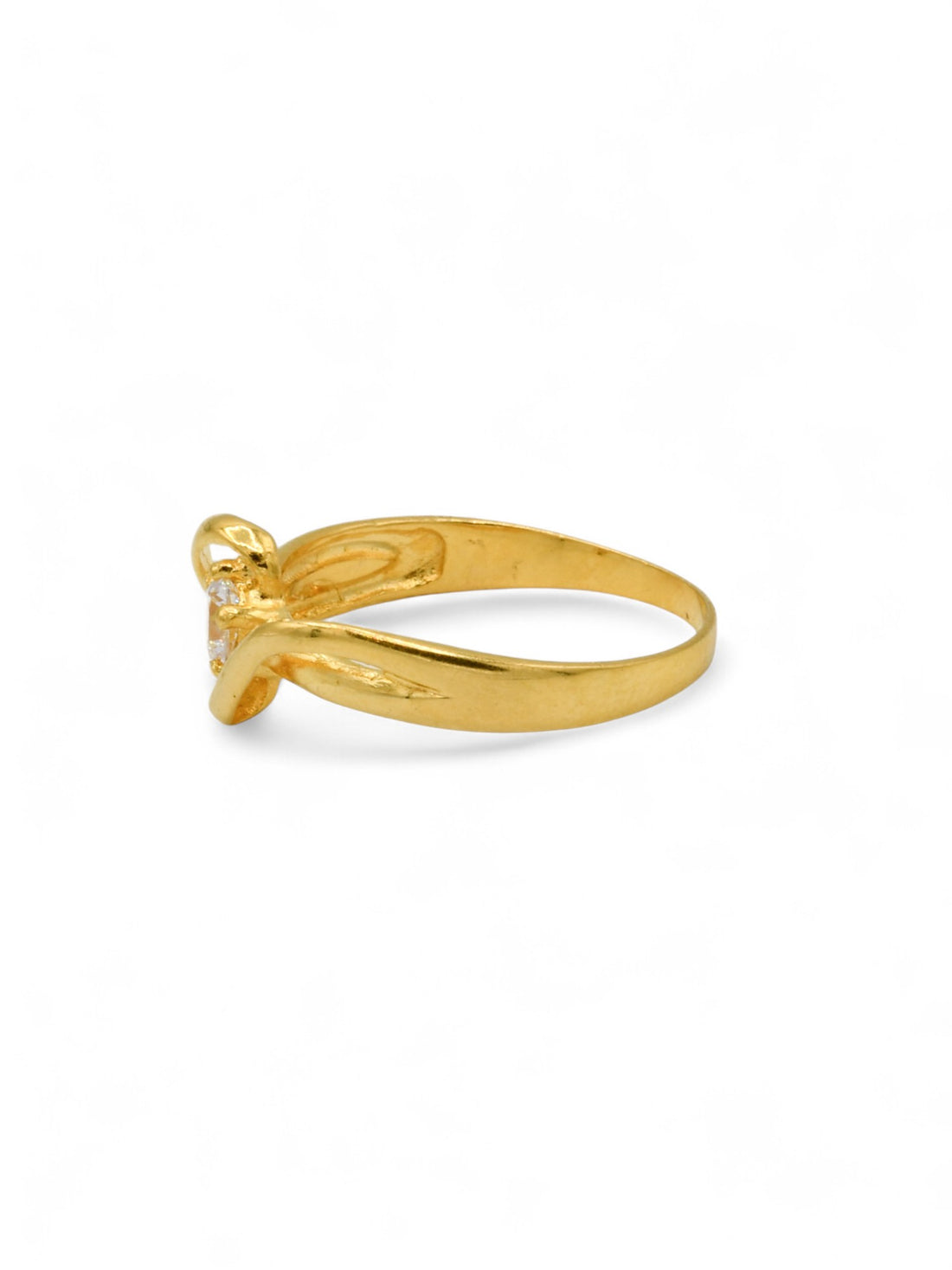 22ct Gold CZ Ladies Ring