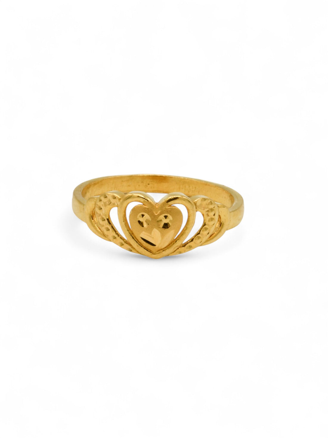 22ct Gold Heart Ladies Ring