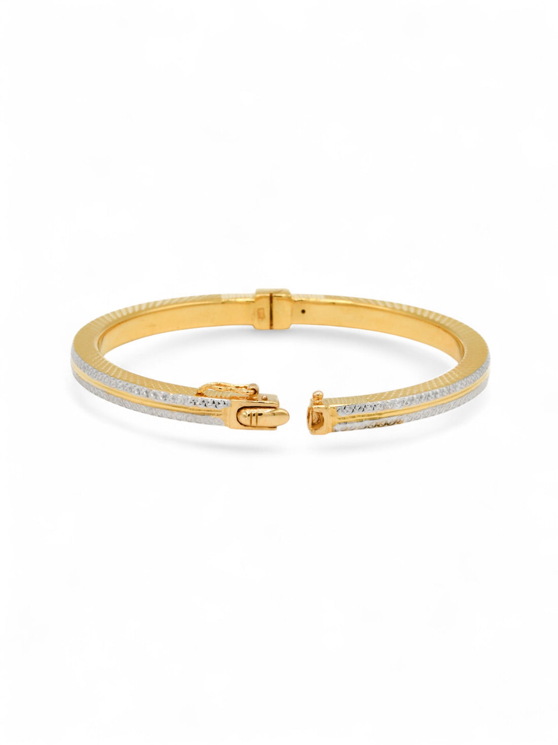 22ct Gold Two Tone Bangle