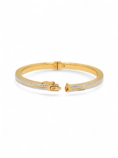 22ct Gold Two Tone Bangle