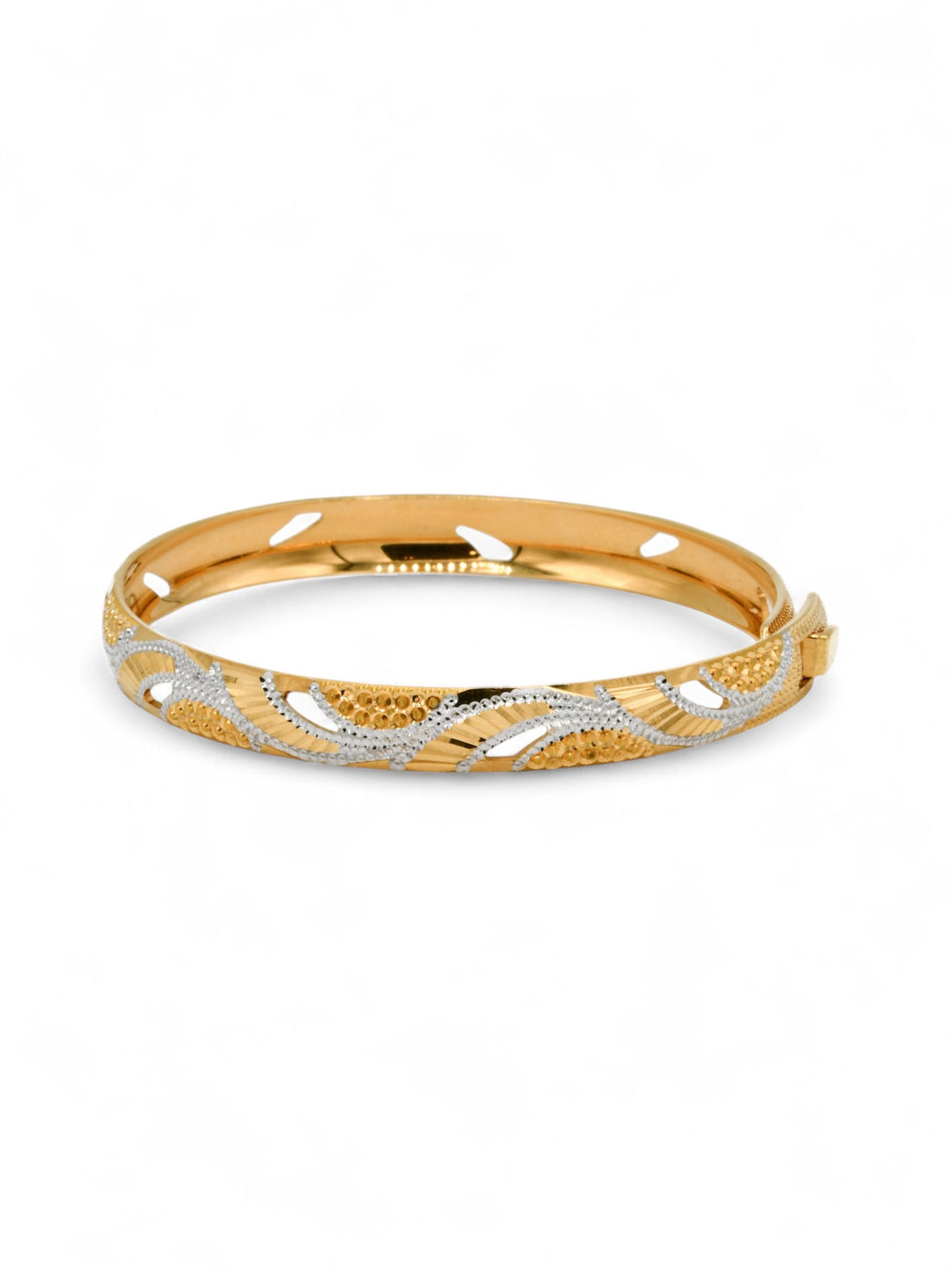 22ct Gold Two Tone Bangle