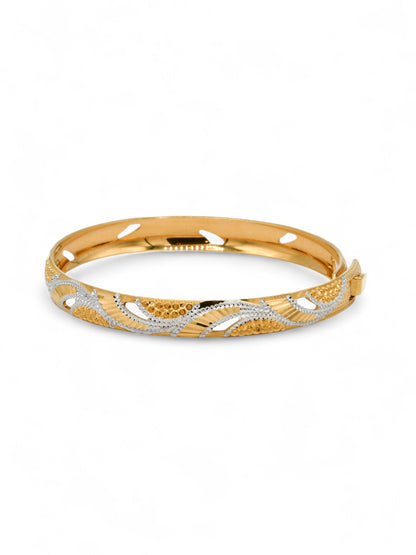 22ct Gold Two Tone Bangle