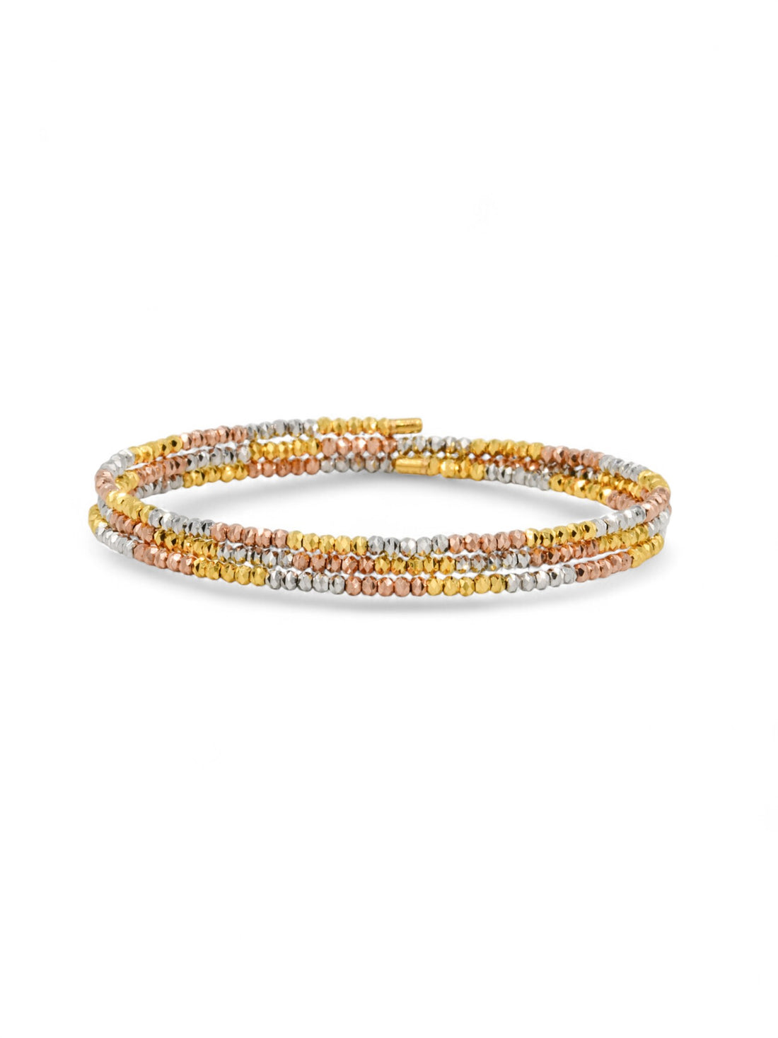22ct Rose Gold Two Tone Slinky Bangle