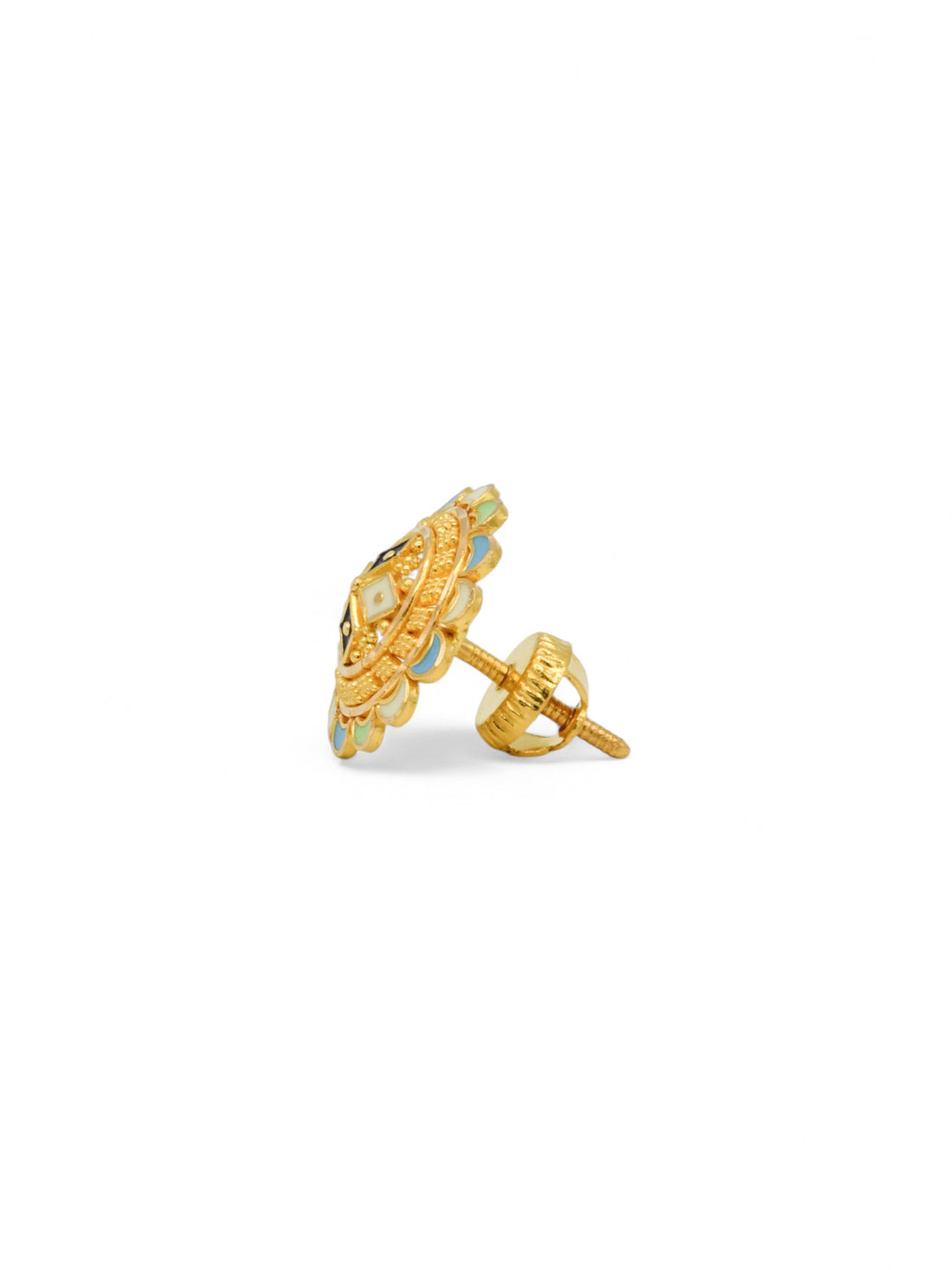 22ct Gold Stud Earrings - Roop Darshan