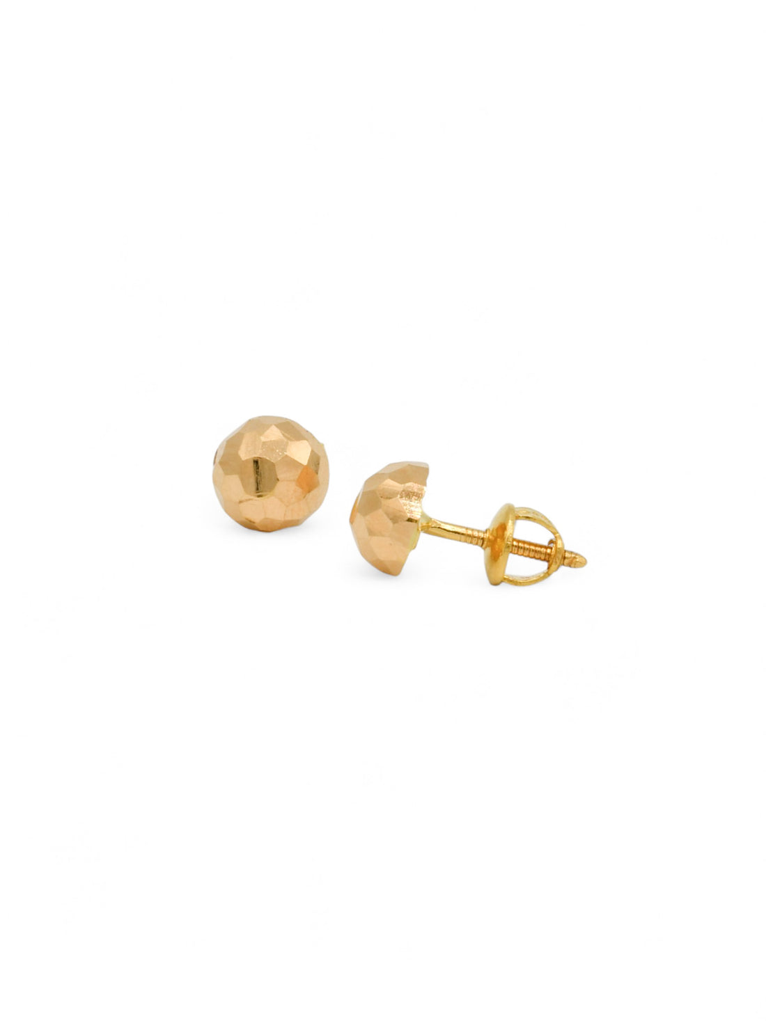 22ct Gold Ball Stud Earrings - Roop Darshan