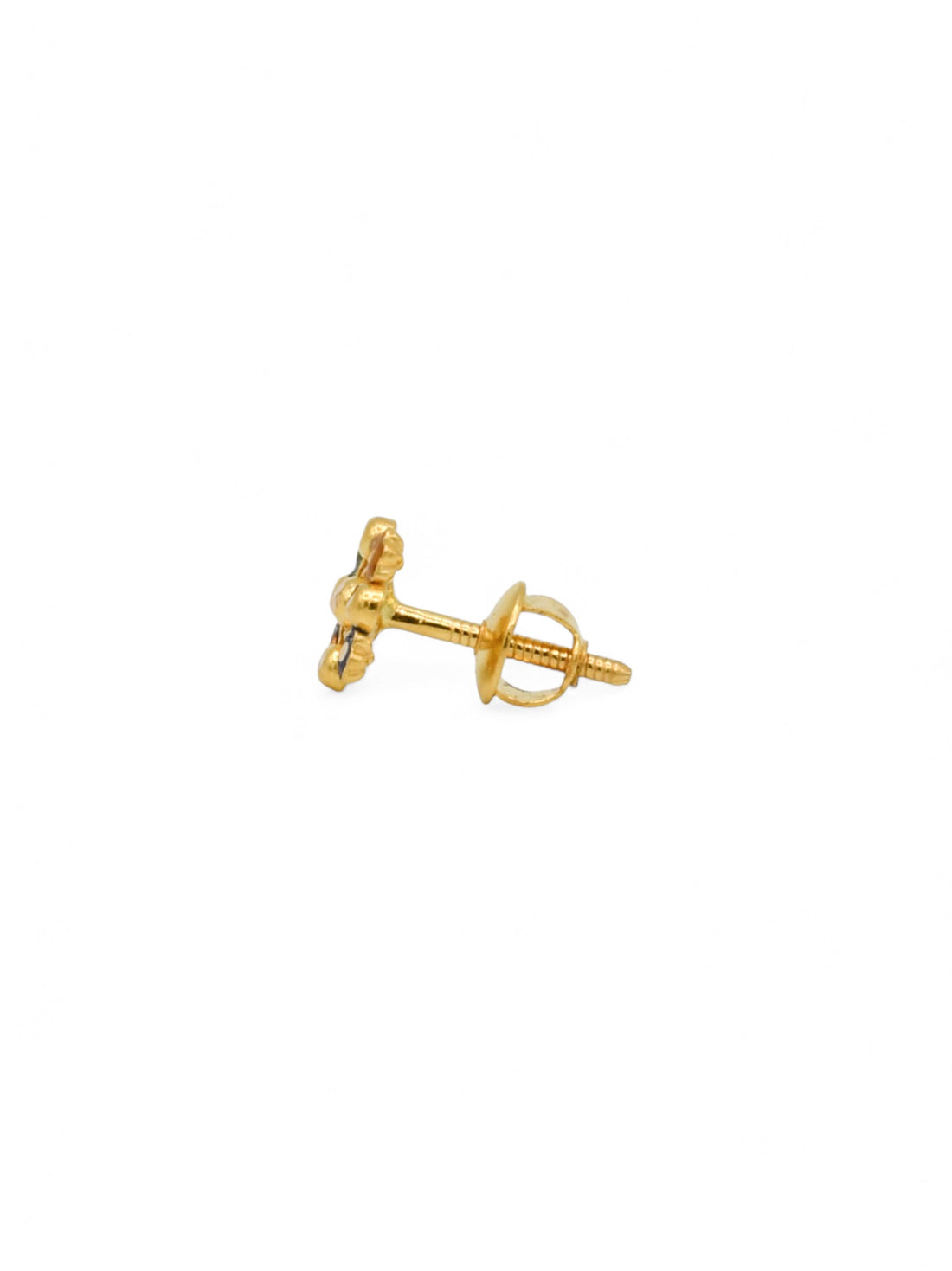 22ct Gold Minakari Stud Earrings - Roop Darshan