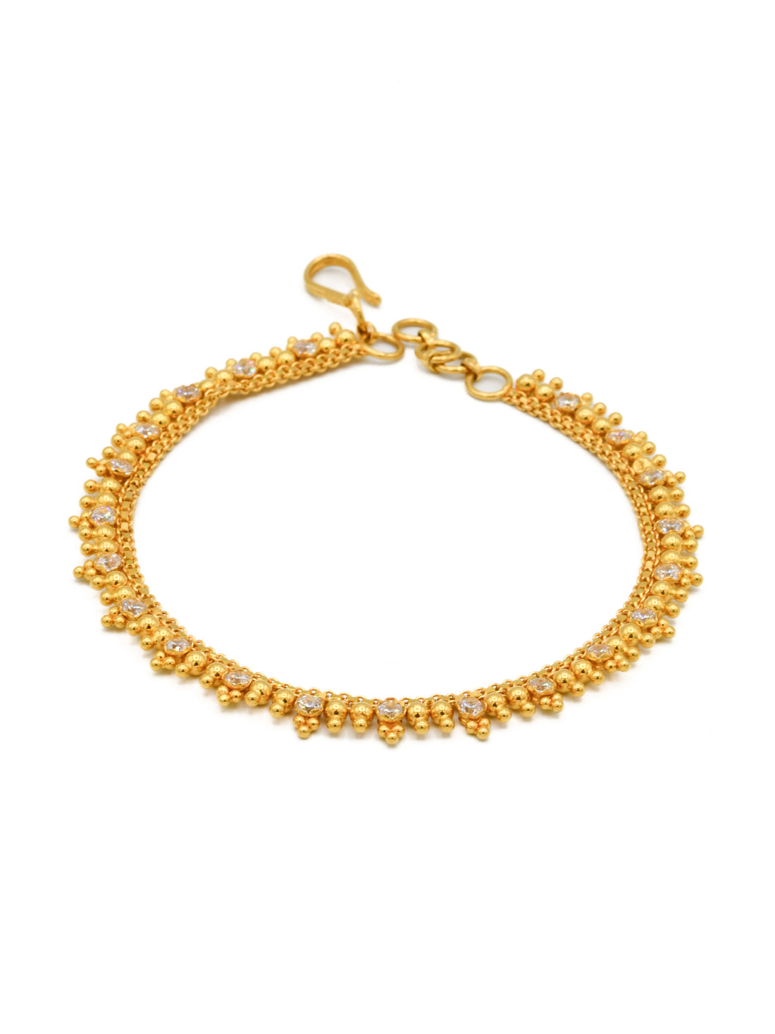 22ct Gold CZ Ladies Bracelet - Roop Darshan