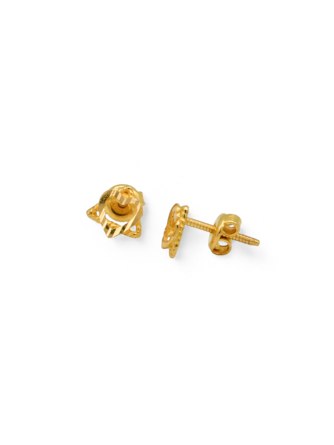 22ct Gold Stud Earrings - Roop Darshan