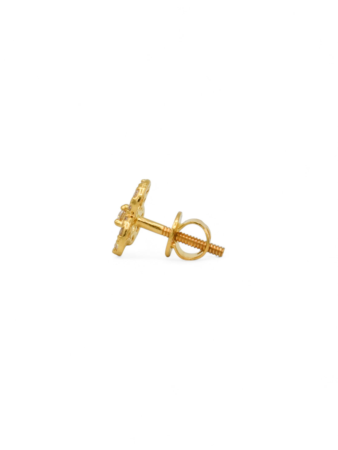22ct Gold CZ Stud Earrings