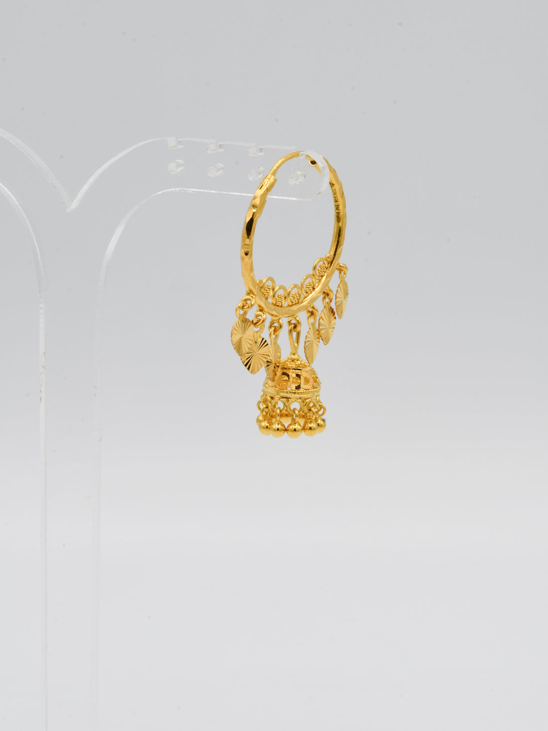 22ct Gold Jhumki Bali - Roop Darshan