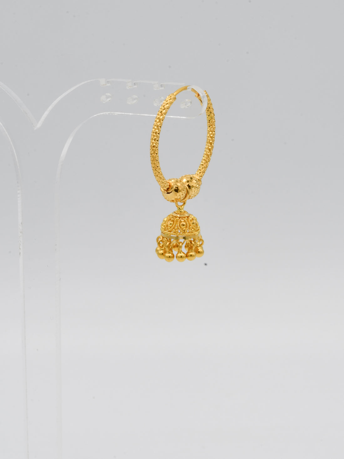 22ct Gold Ball Jhumki Bali