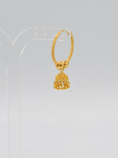 22ct Gold Ball Jhumki Bali