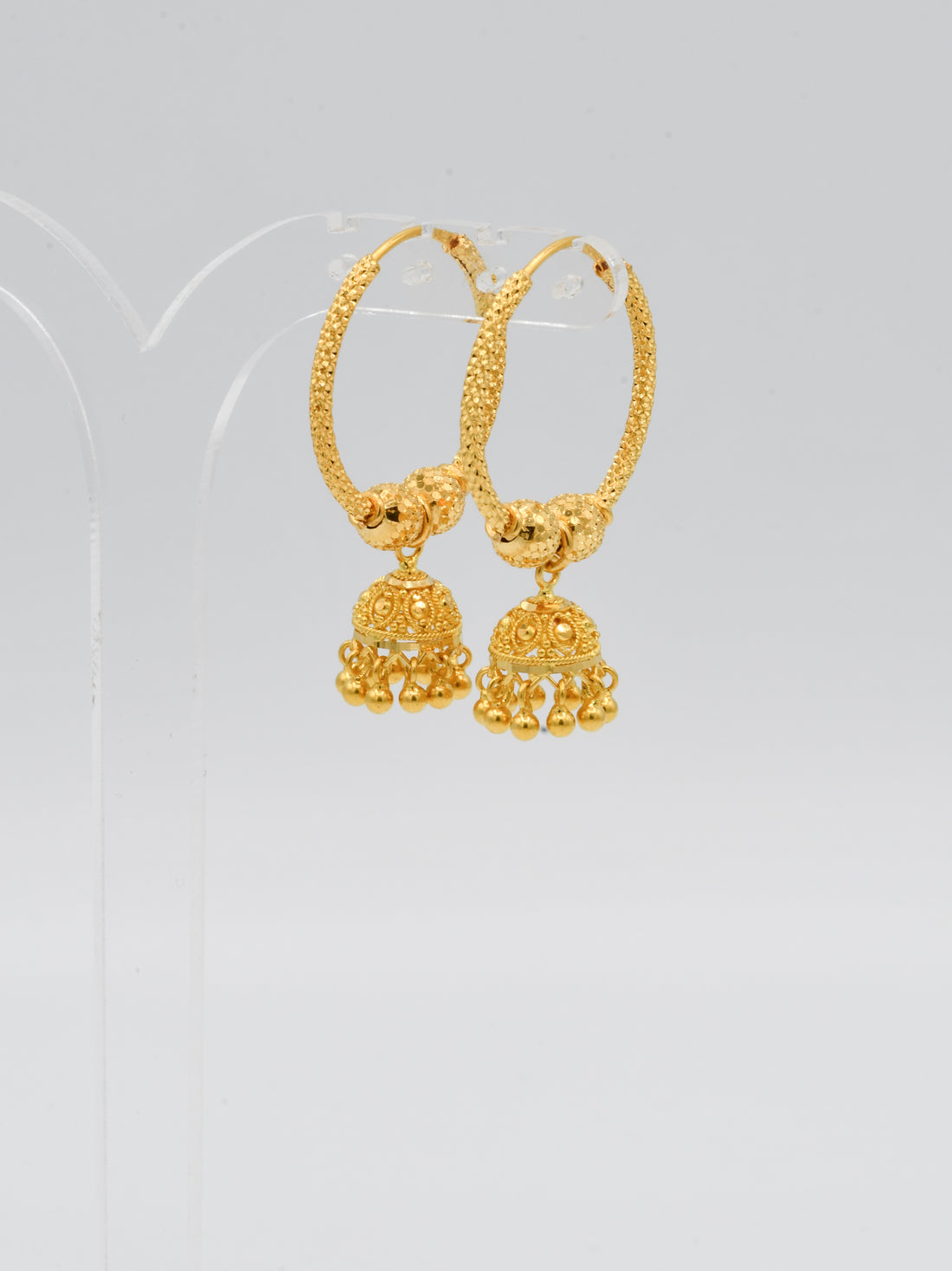 22ct Gold Ball Jhumki Bali