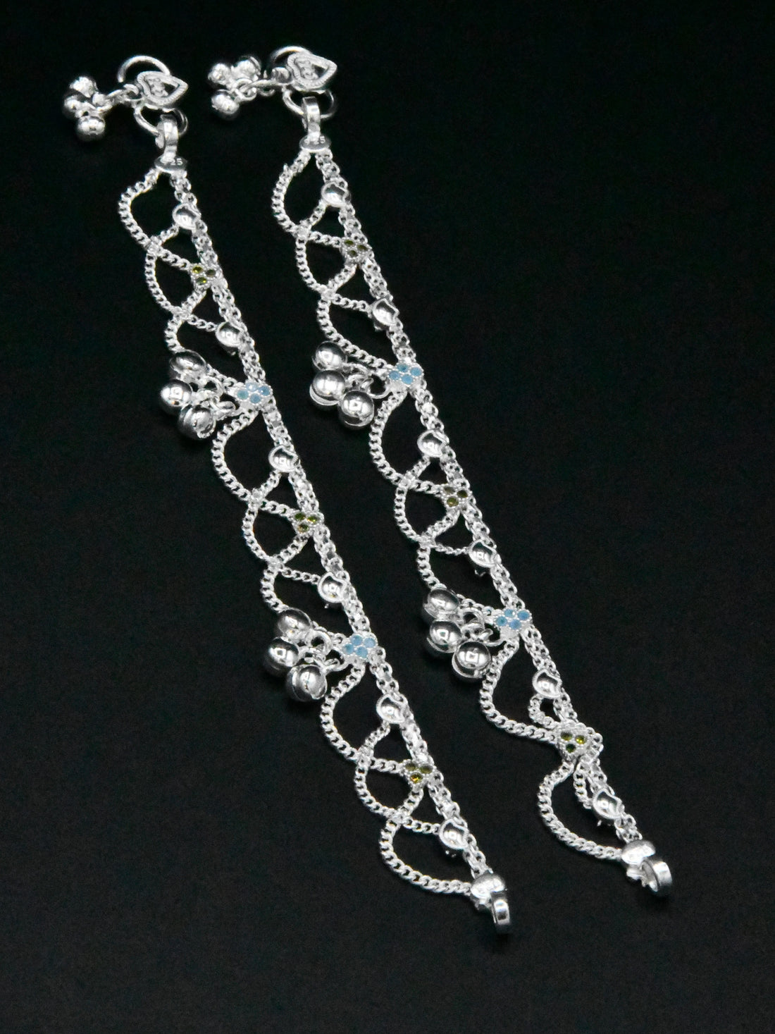 Baby Silver Anklets - Roop Darshan