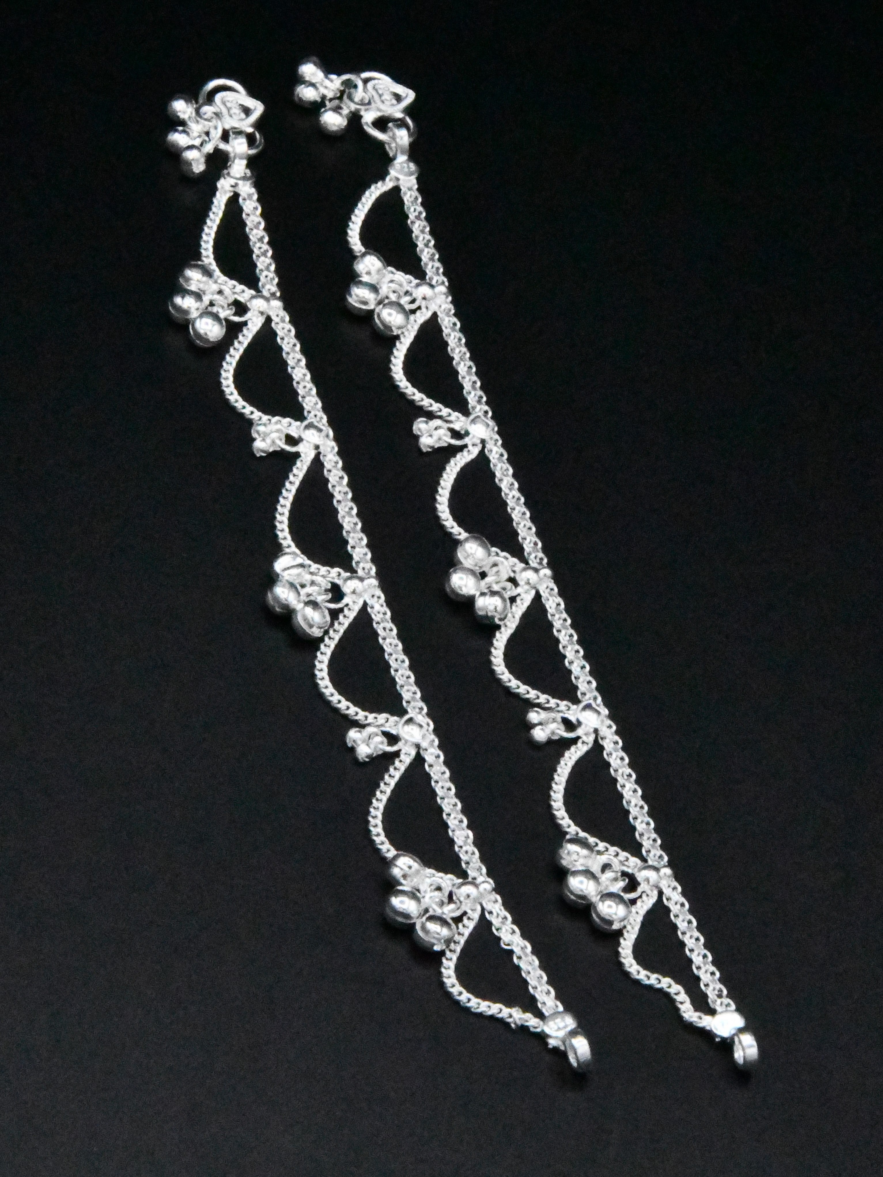 Girls Silver Anklets - Roop Darshan