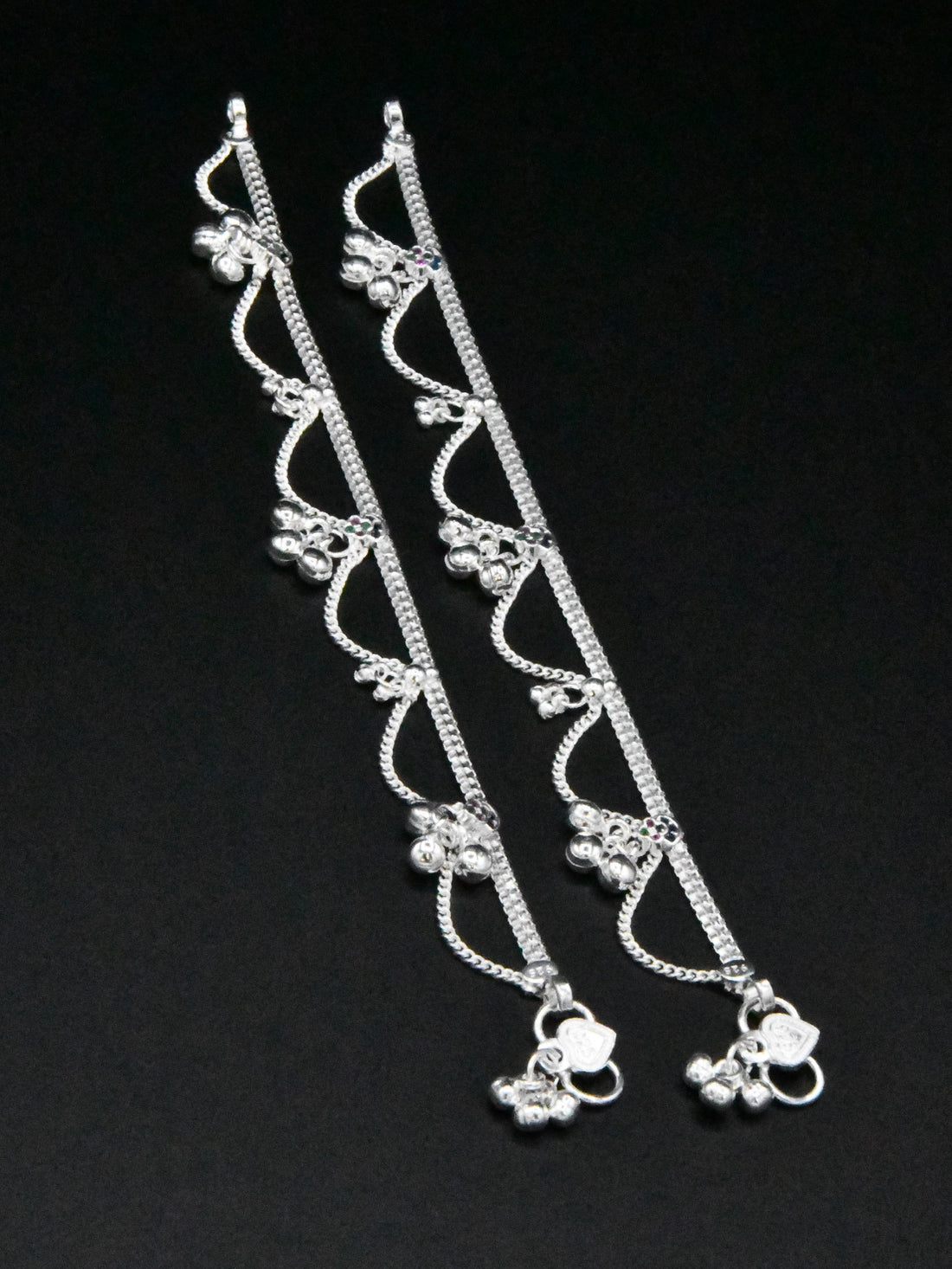 Girls Silver Anklets - Roop Darshan