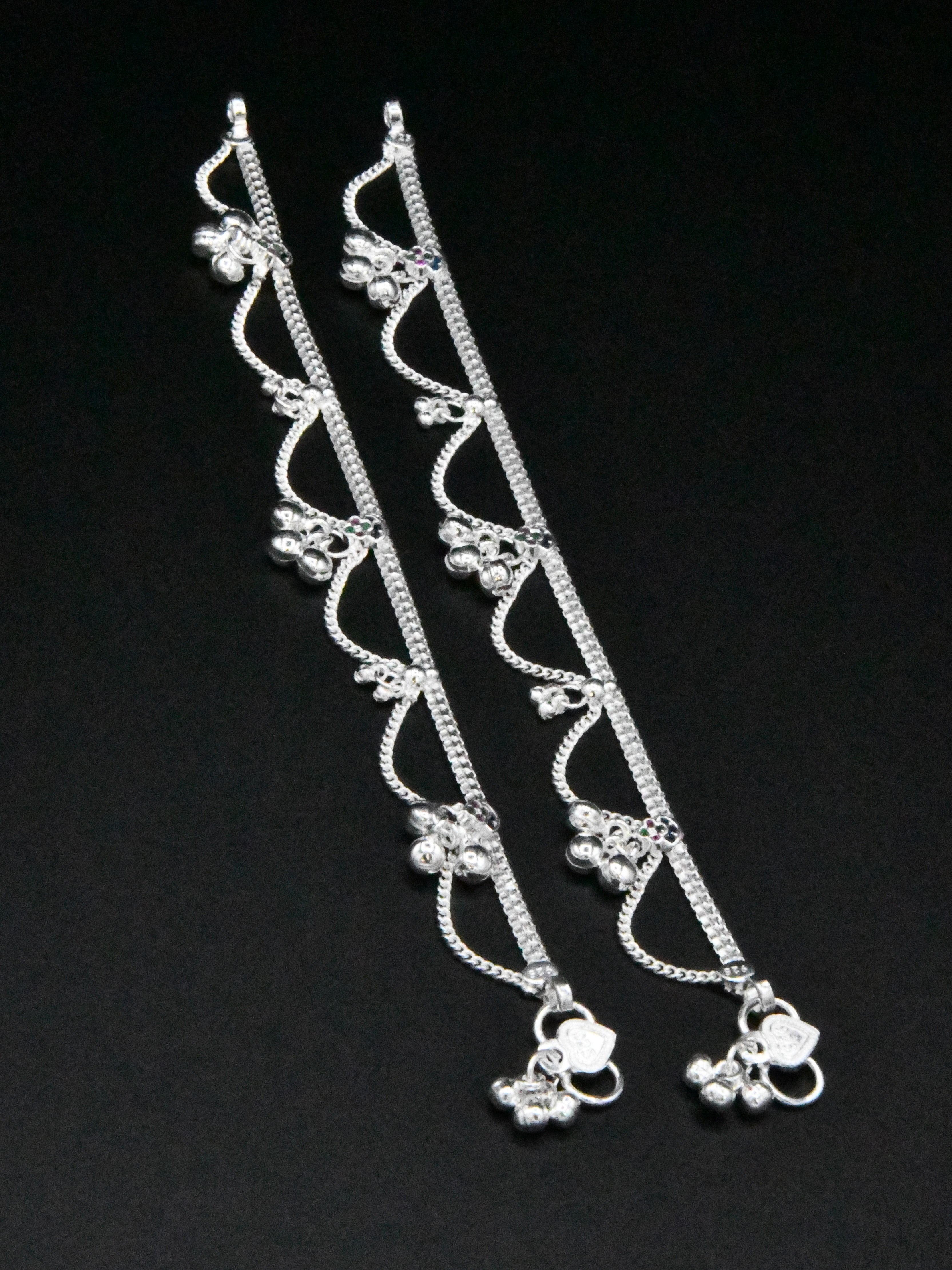 Girls Silver Anklets - Roop Darshan