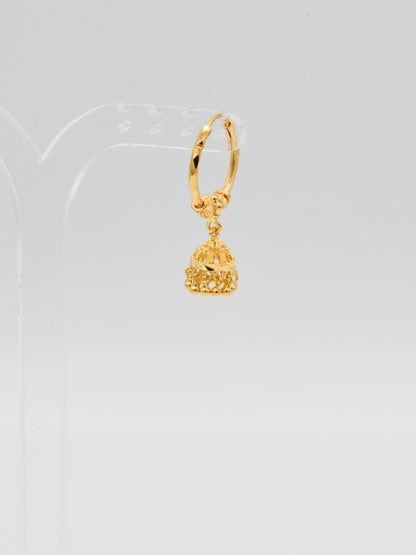 22ct Gold Ball Jhumki Bali