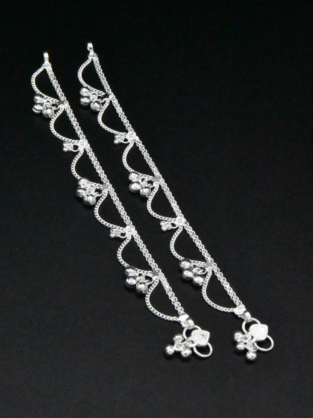 Girls Silver Anklets - Roop Darshan