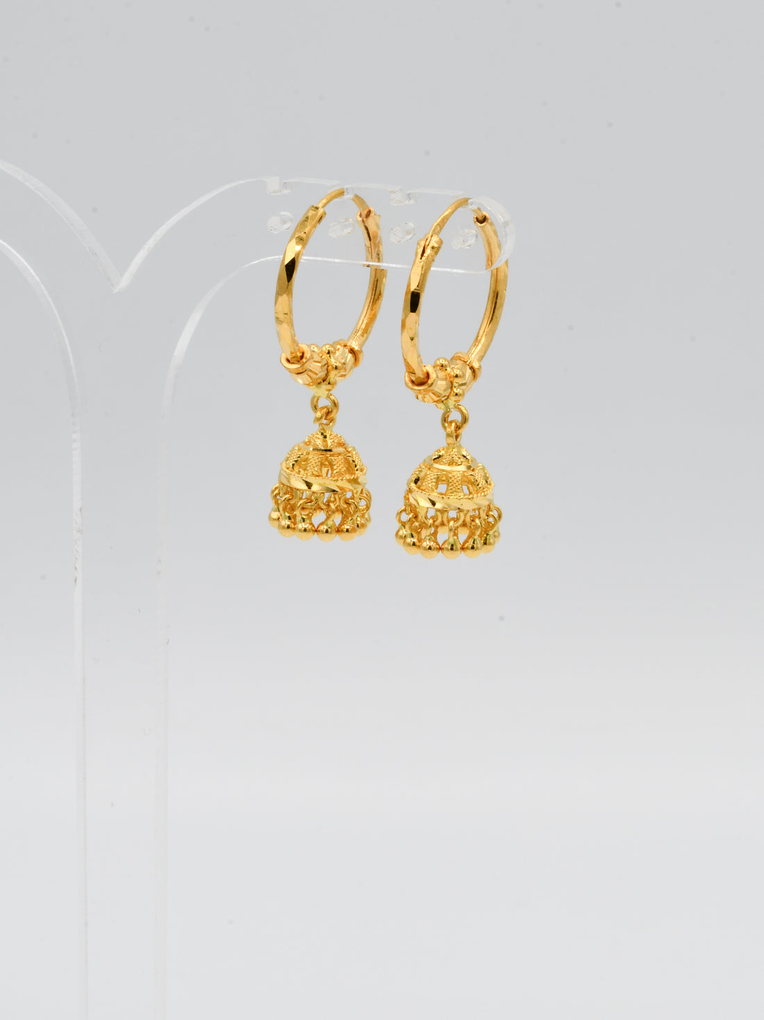 22ct Gold Ball Jhumki Bali