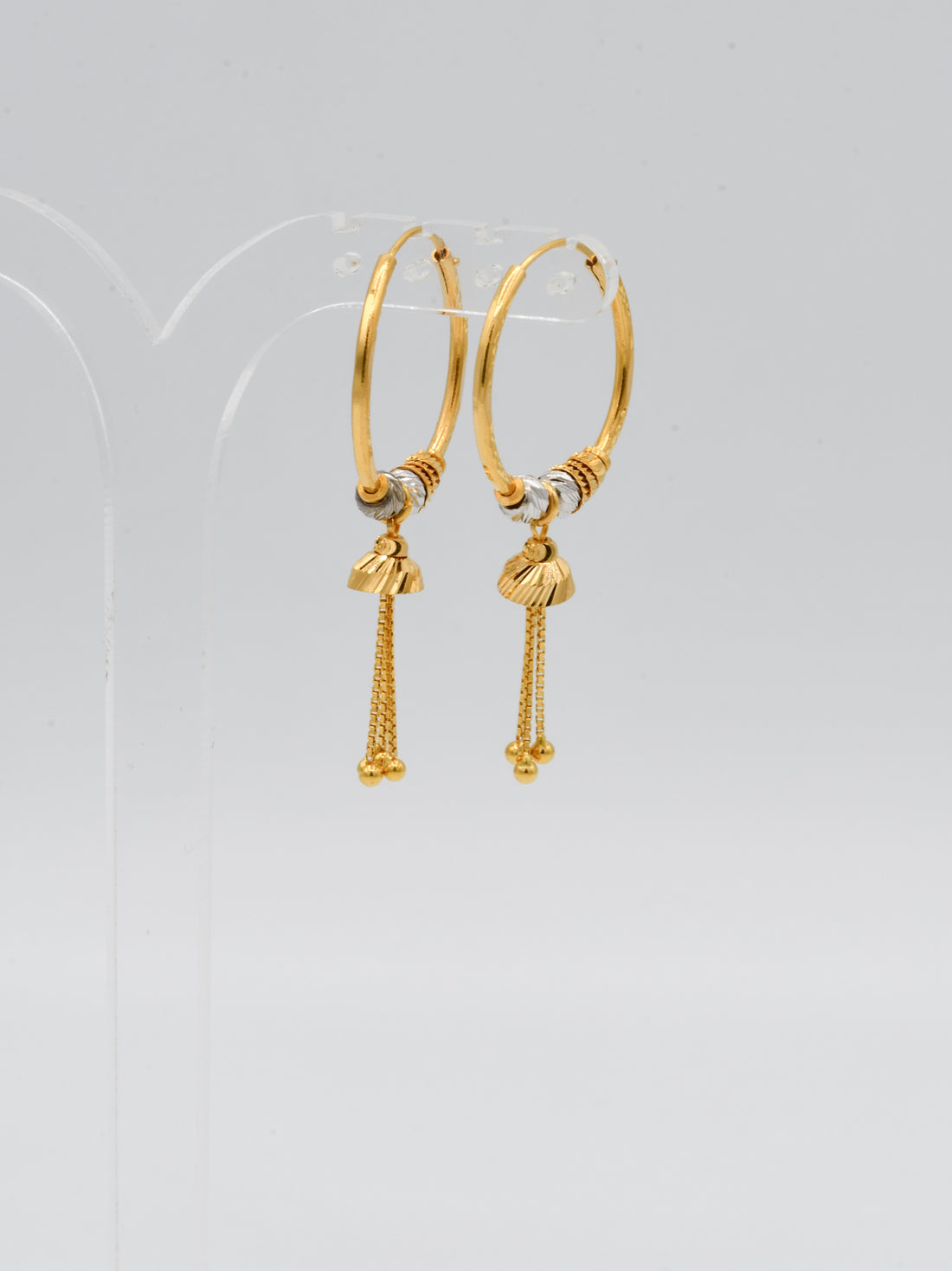 22ct Gold Two Tone Ball Bali - Roop Darshan