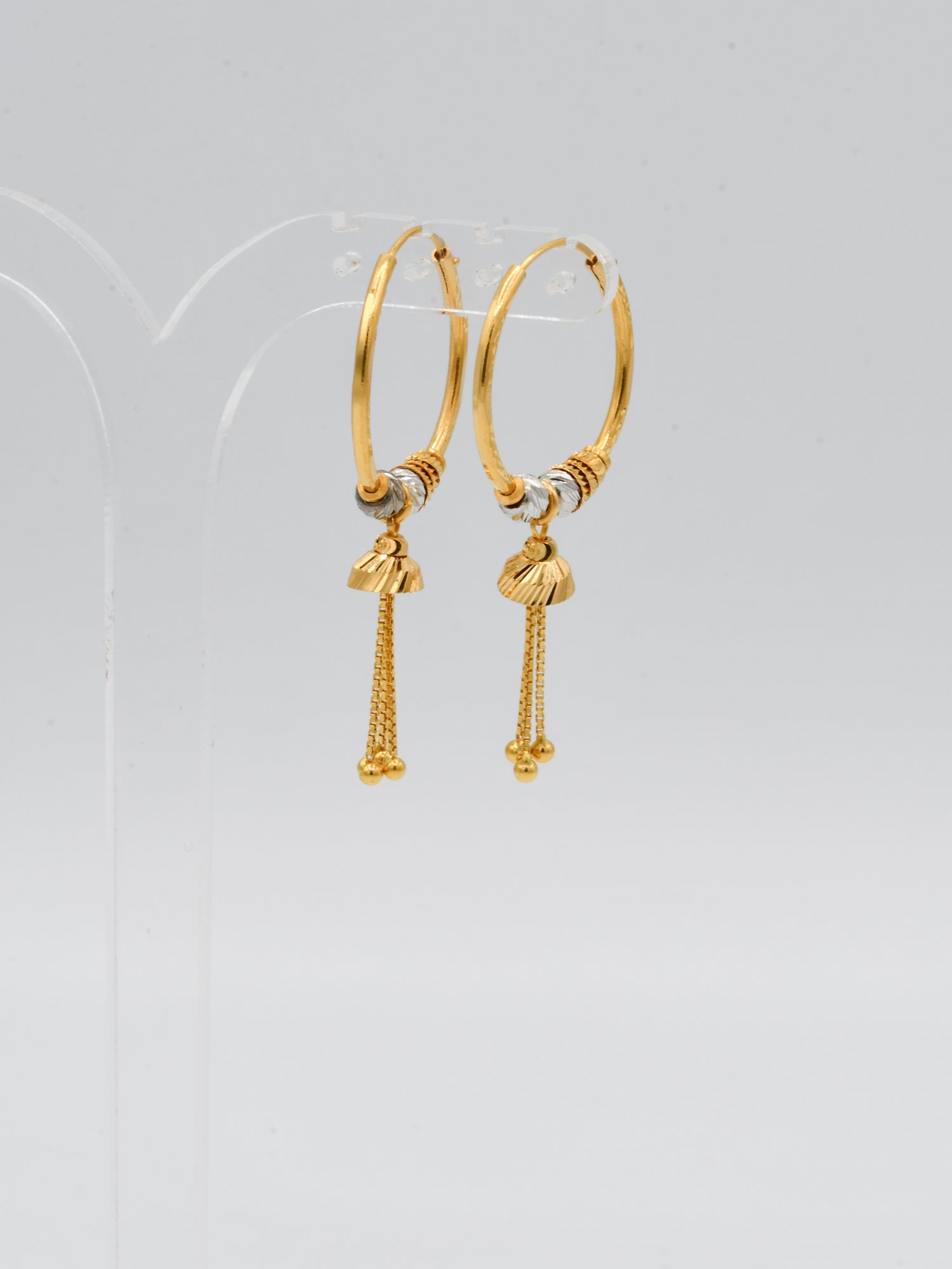22ct Gold Two Tone Ball Bali