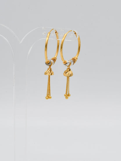 22ct Gold Two Tone Ball Bali
