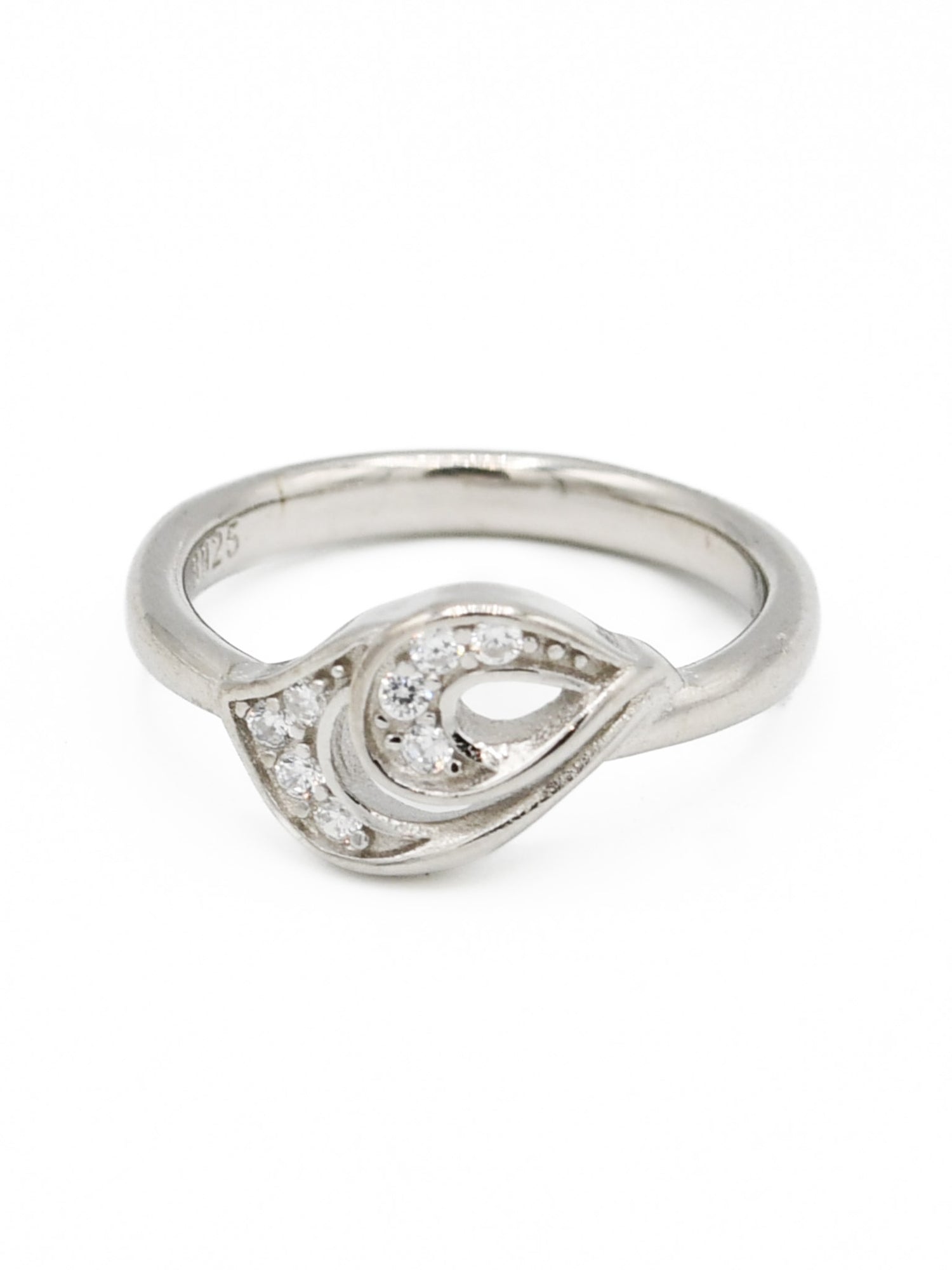 Silver CZ Baby Ring - Roop Darshan