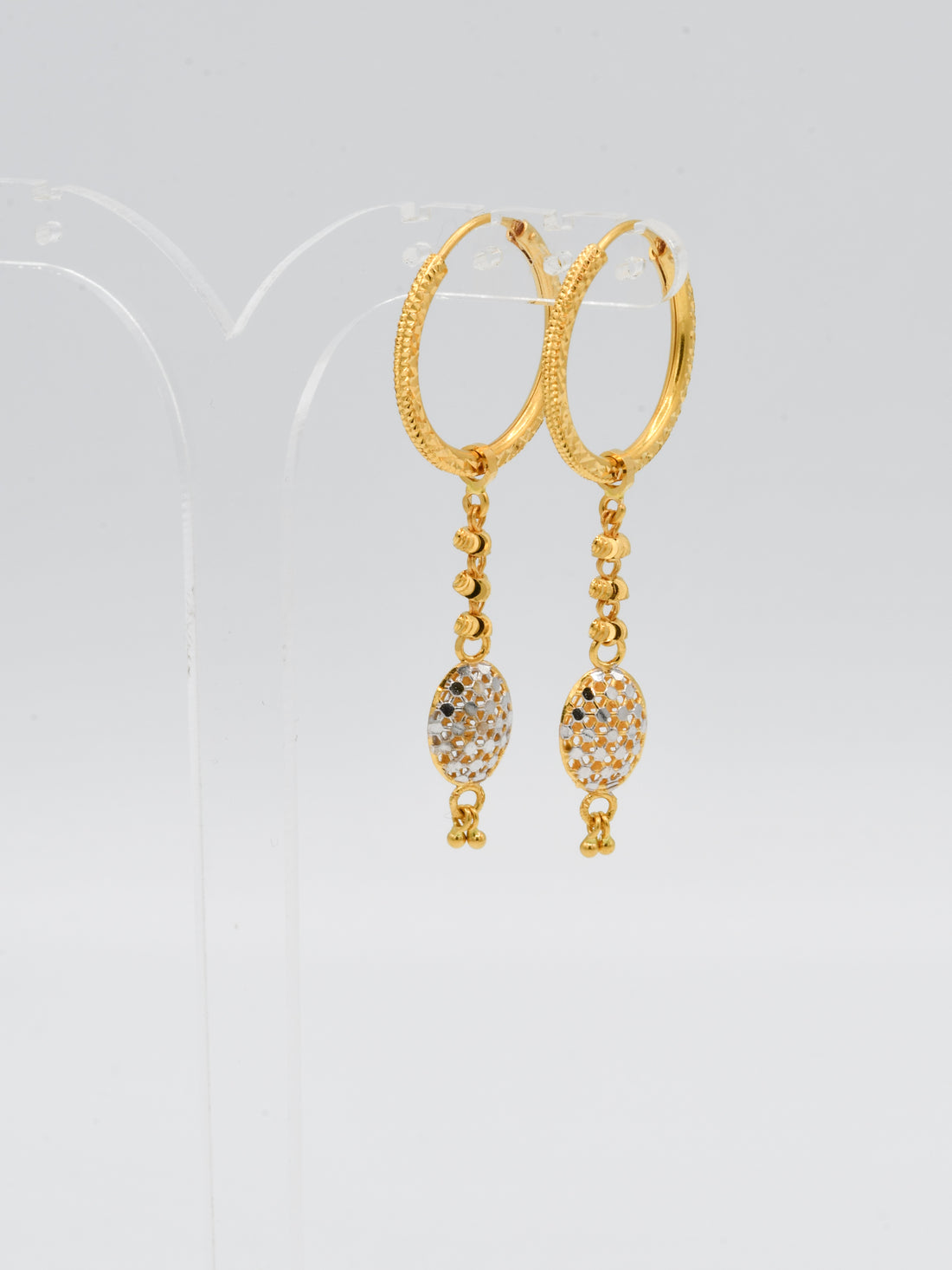 22ct Gold Two Tone Bali - Roop Darshan