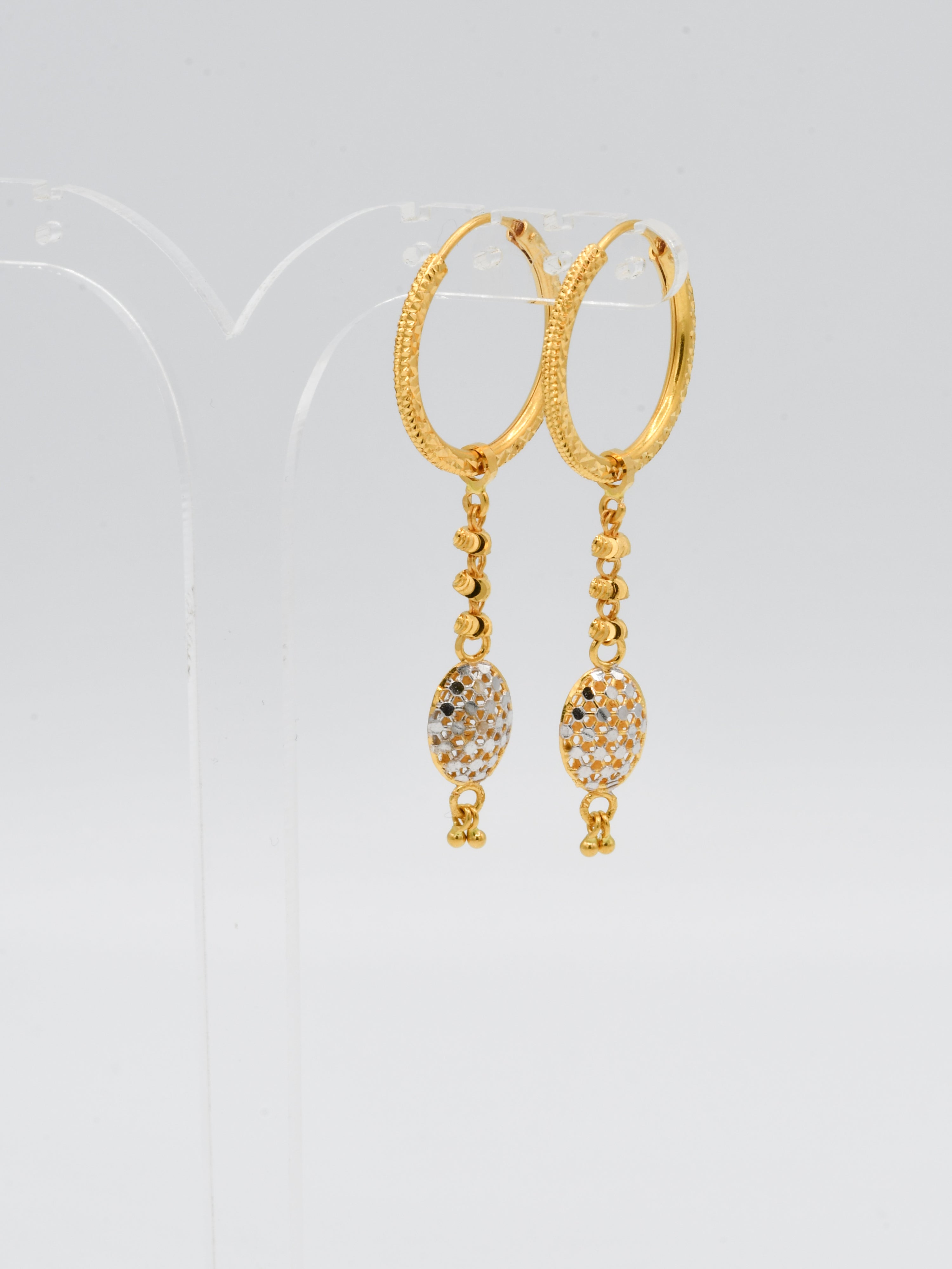 22ct Gold Two Tone Bali - Roop Darshan