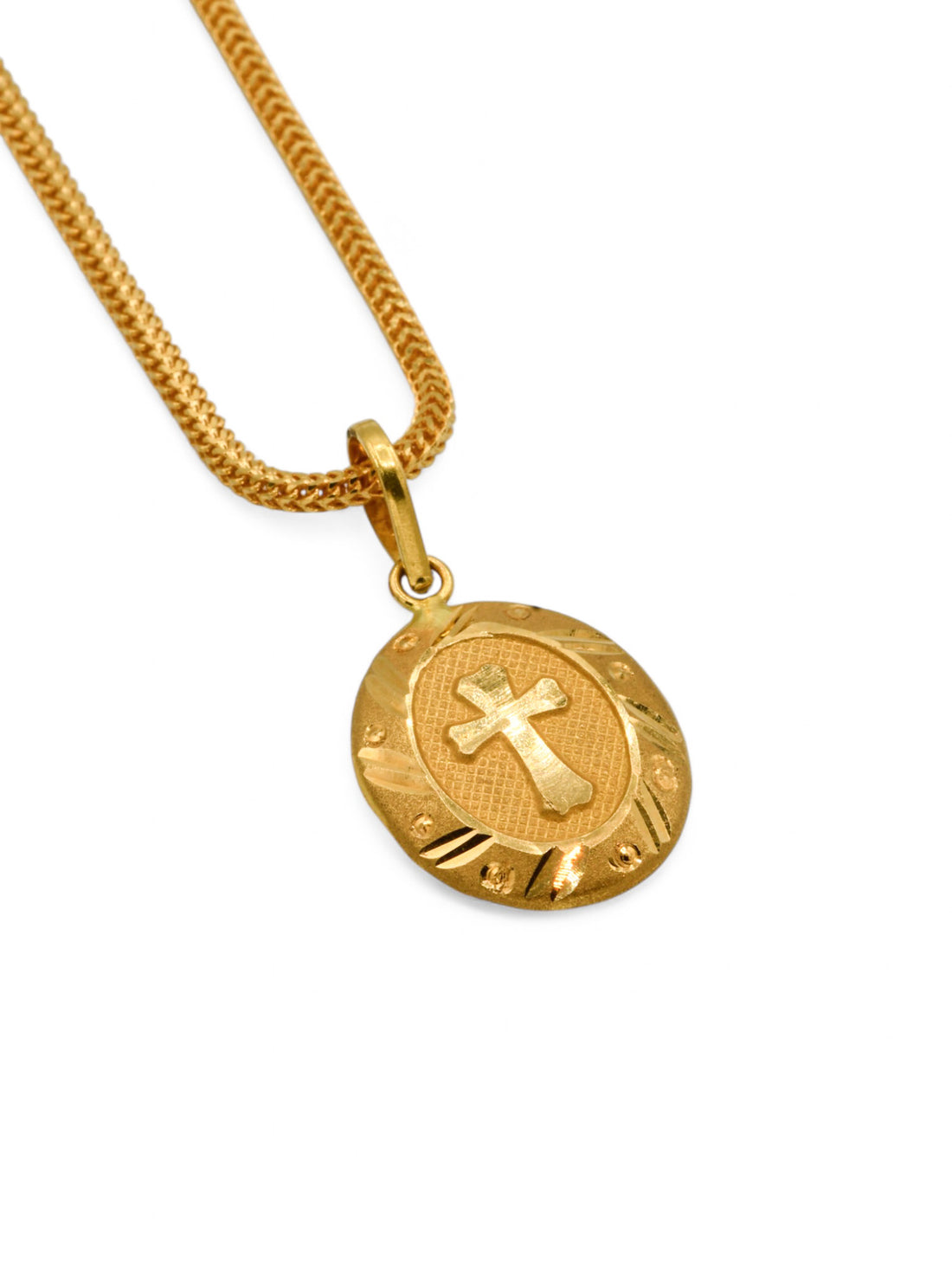 22ct Gold Cross Pendant - Roop Darshan