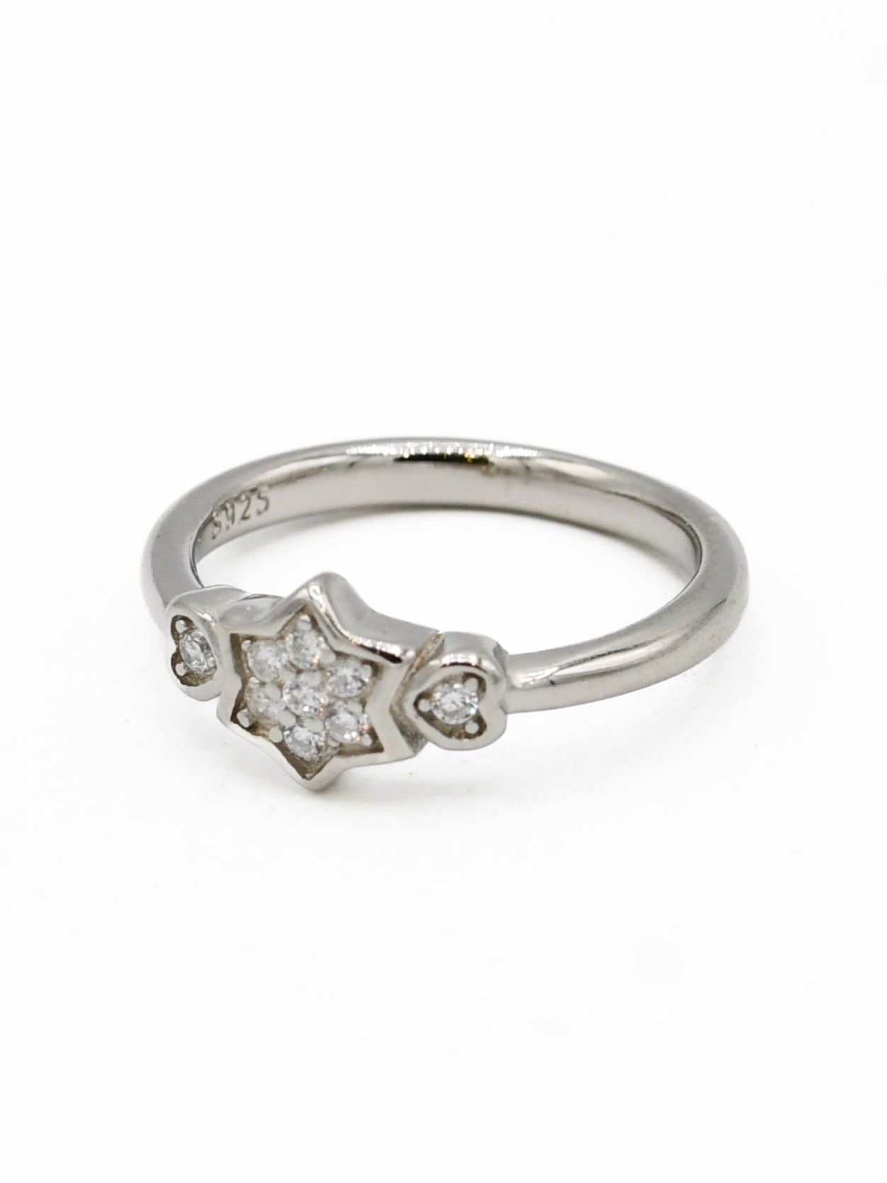 Silver CZ Baby Ring - Roop Darshan