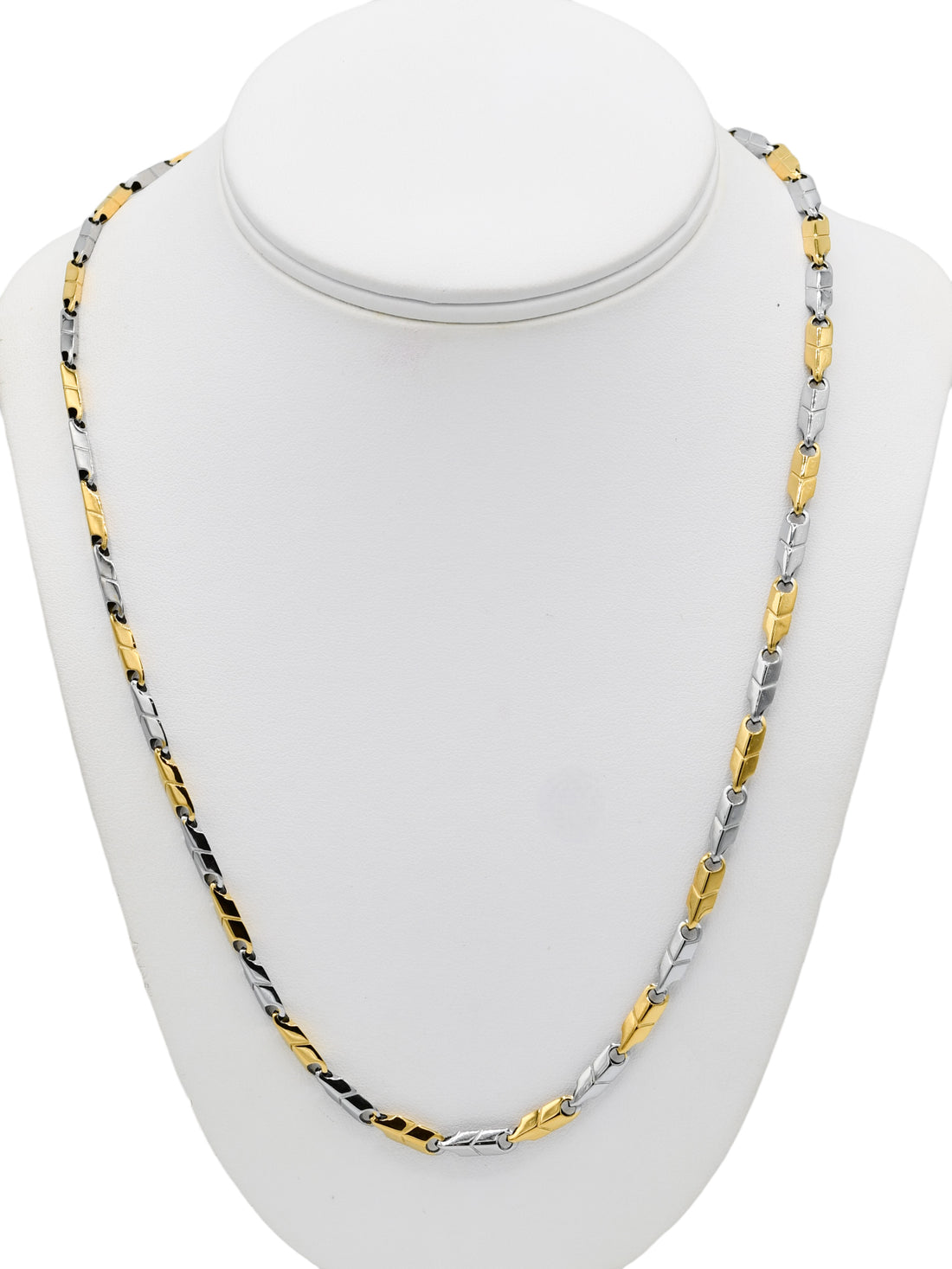 Silver Hollow Link Chain - Roop Darshan