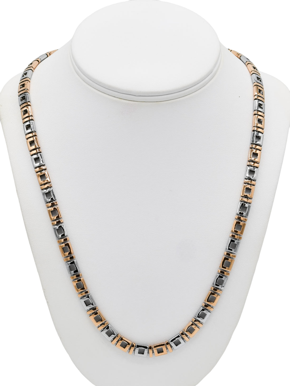Silver Hollow Link Chain - Roop Darshan