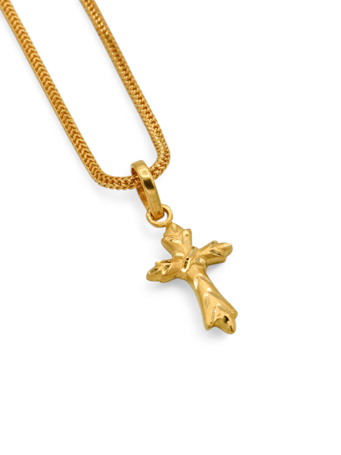 22ct Gold Cross Pendant - Roop Darshan