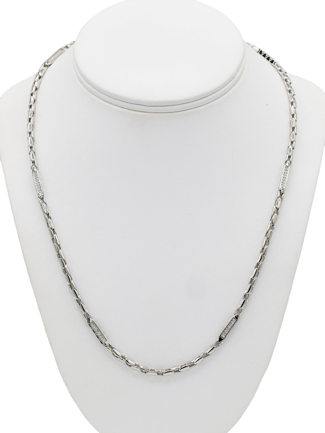 Silver CZ Chain - Roop Darshan