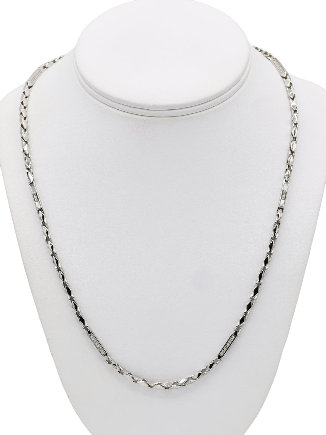Silver CZ Chain - Roop Darshan
