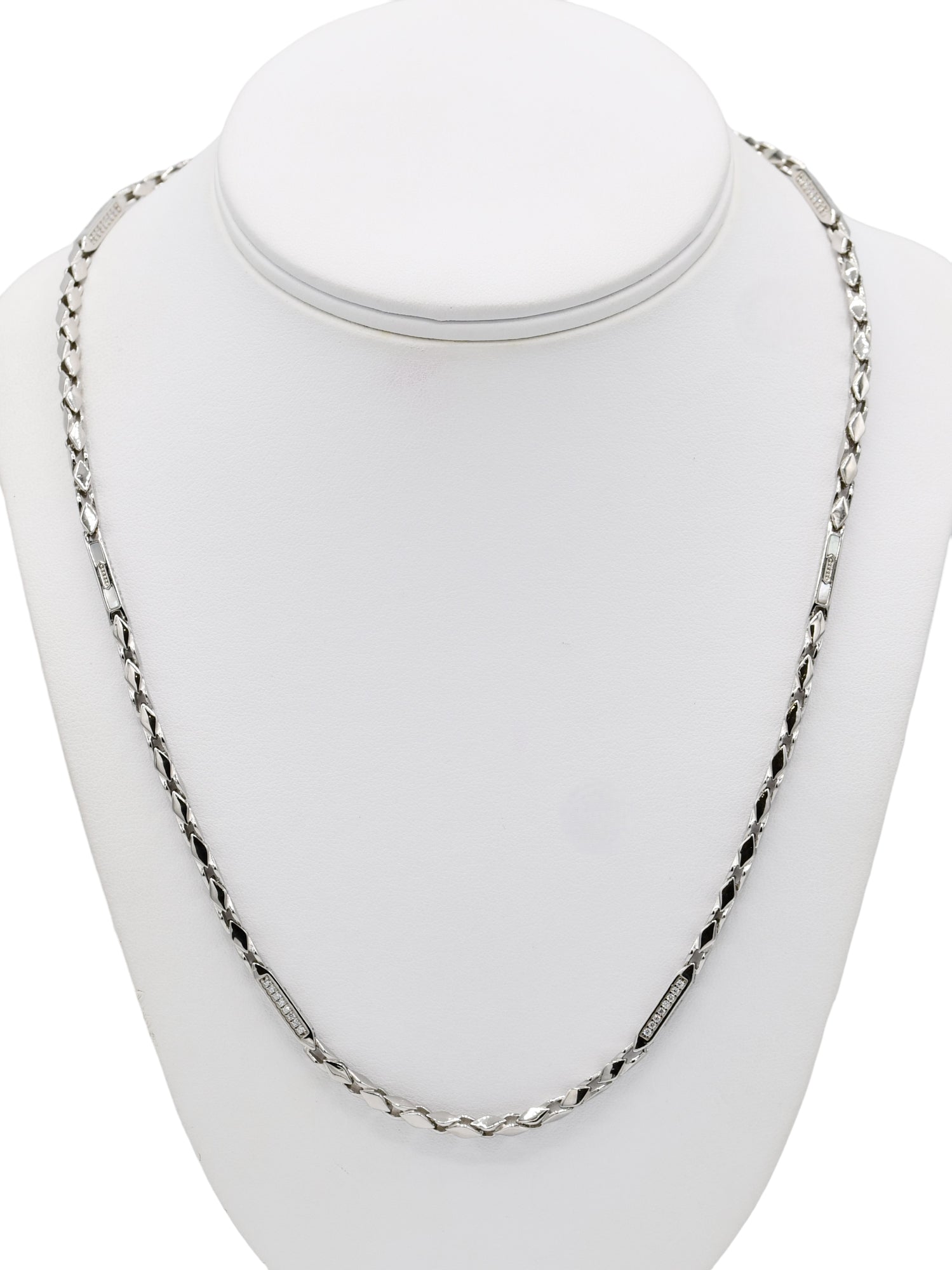 Silver CZ Chain