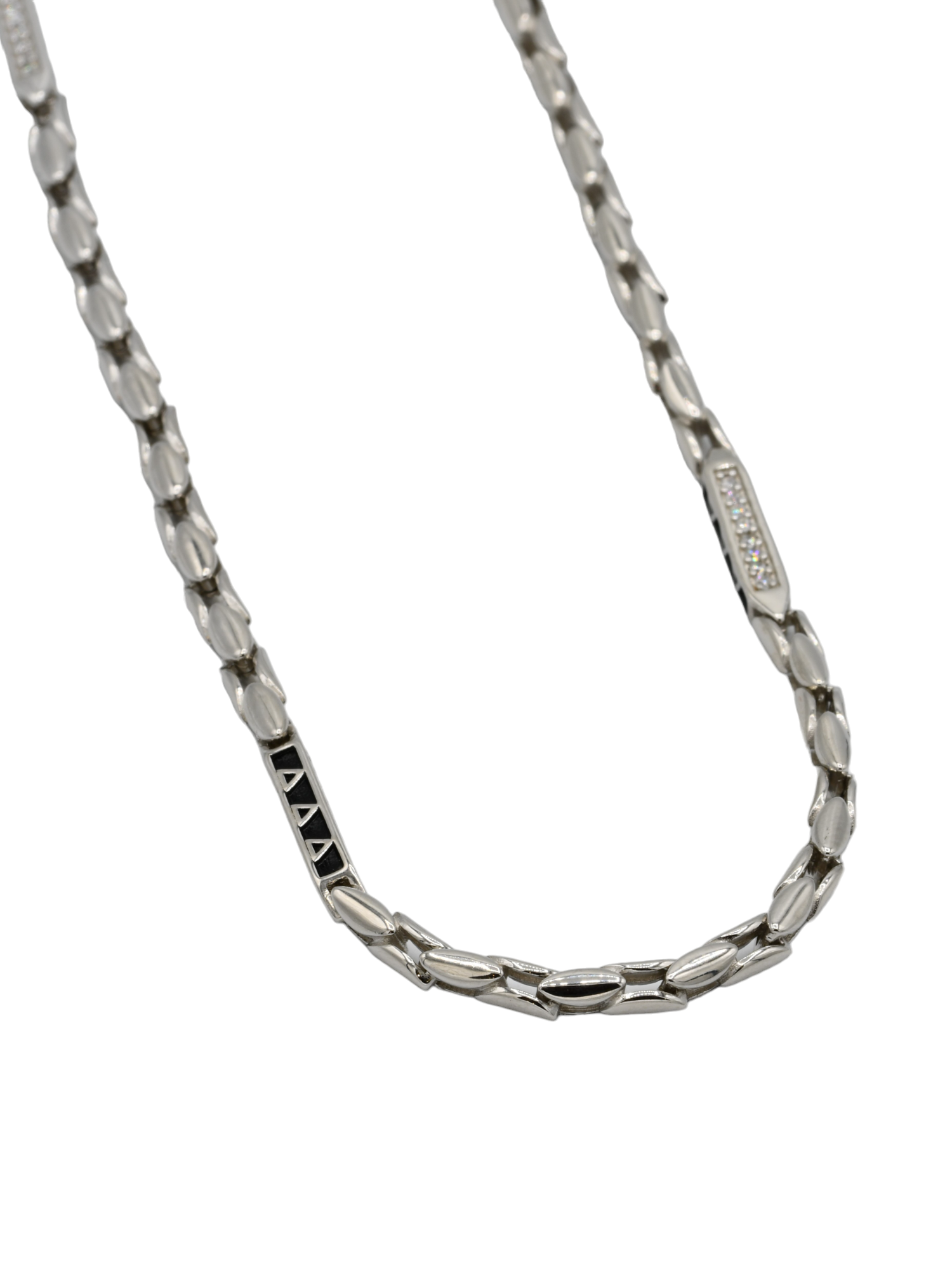 Silver CZ Chain - Roop Darshan