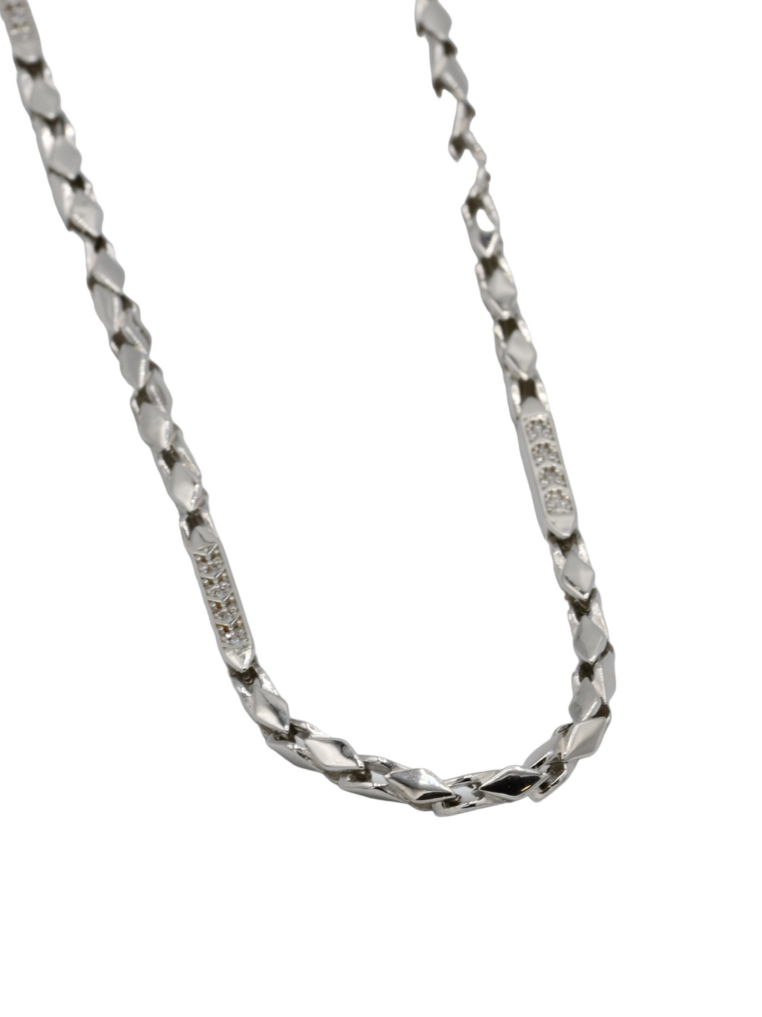 Silver CZ Chain - Roop Darshan