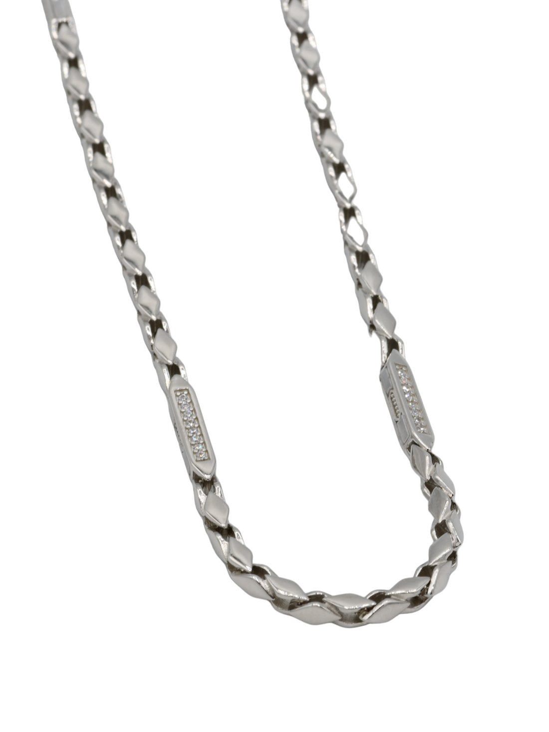 Silver CZ Chain - Roop Darshan