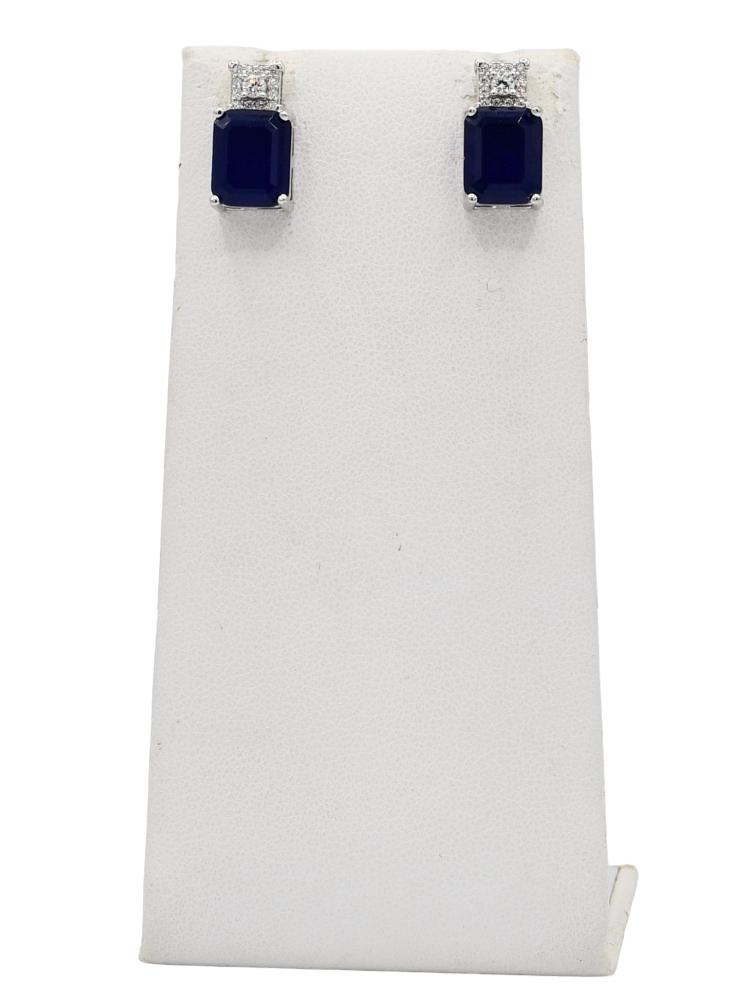Silver CZ Necklace Set - Roop Darshan