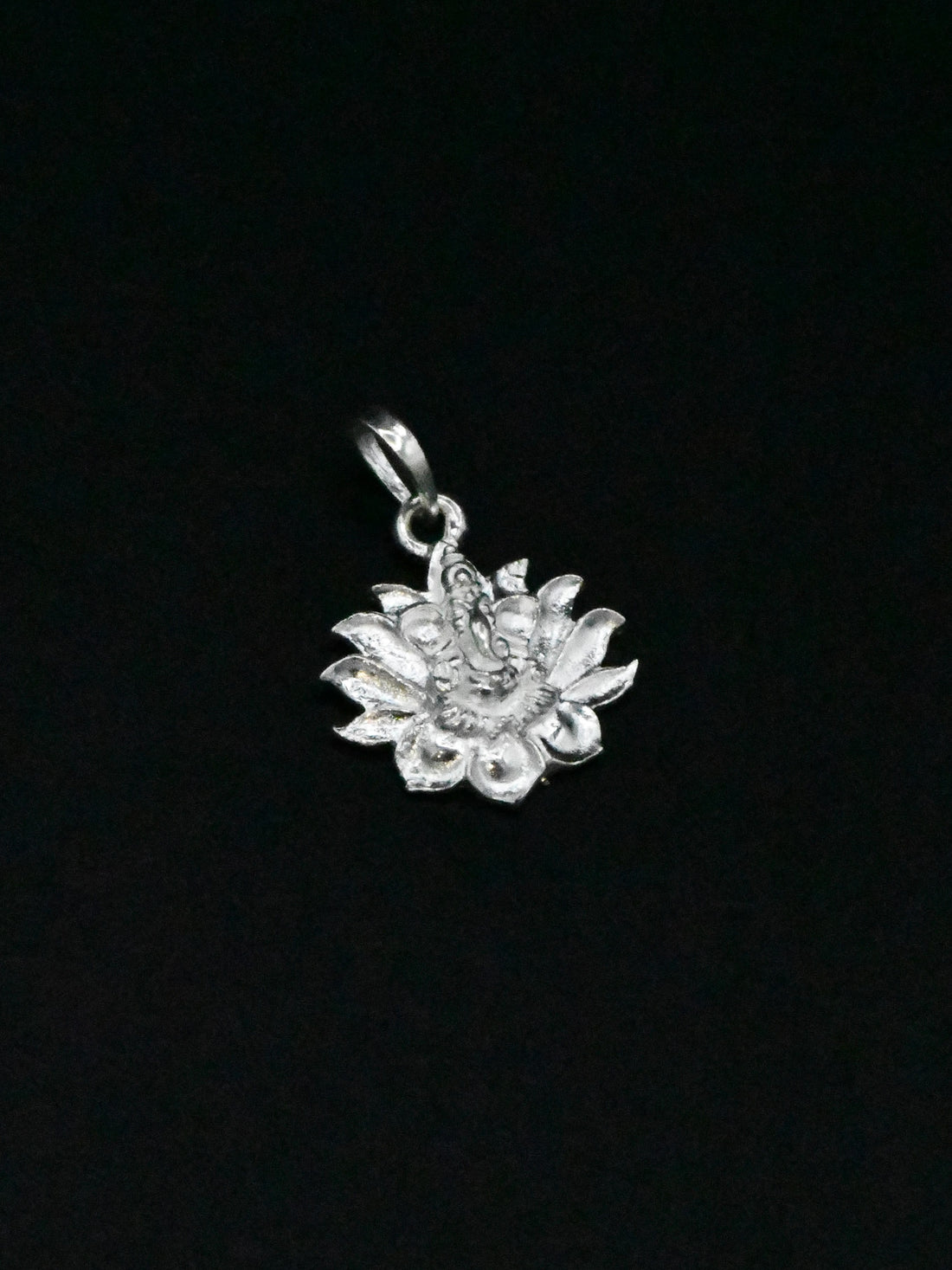 Silver Ganesh Pendant - Roop Darshan