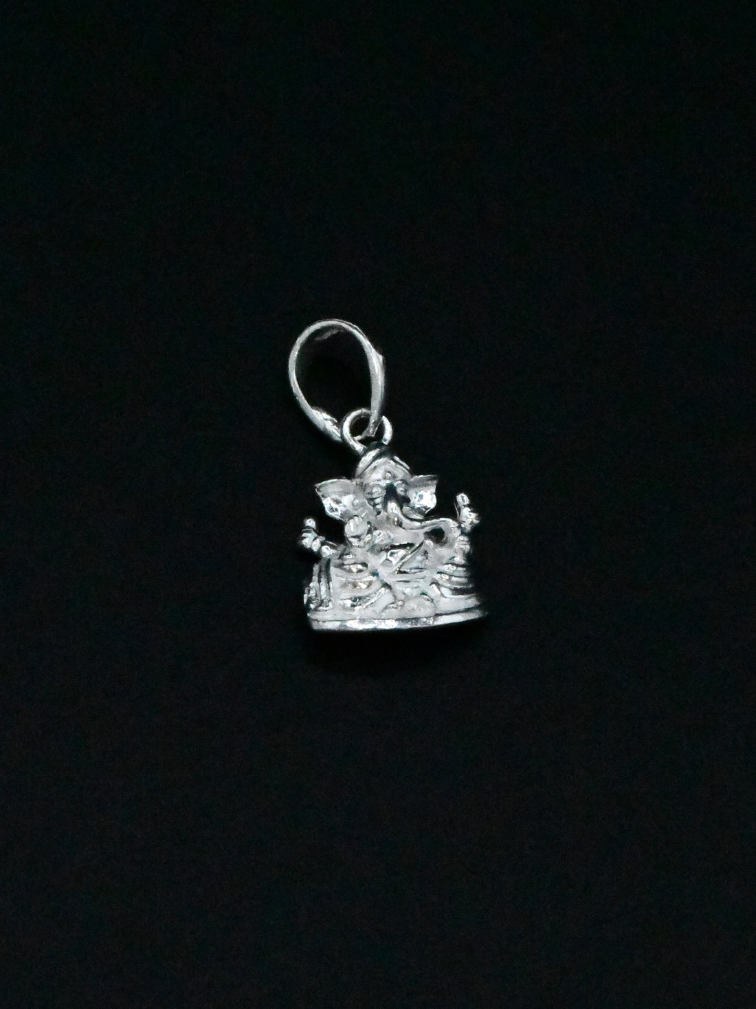 Silver Ganesh Pendant - Roop Darshan