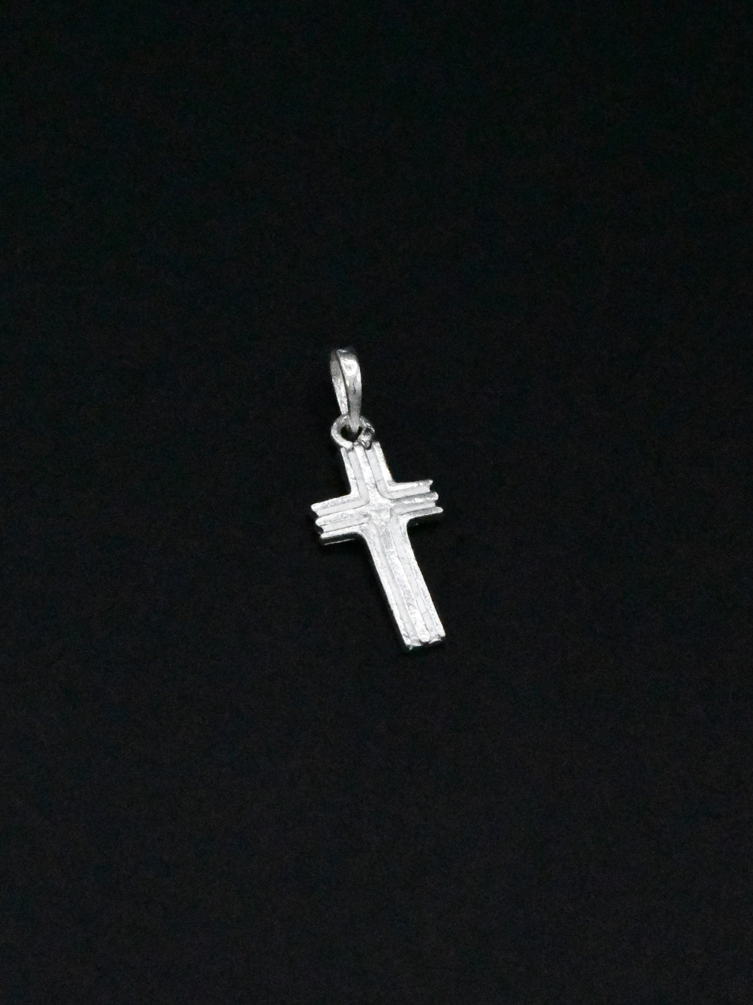 Silver Cross Pendant - Roop Darshan